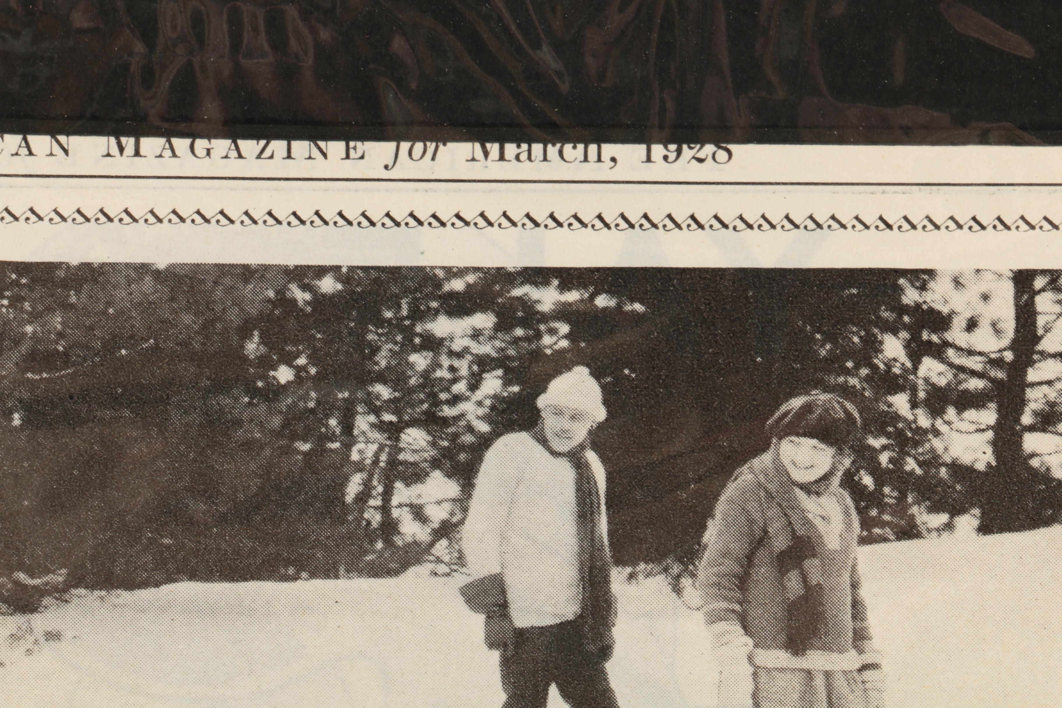 Collection of 1928 Halftone Advertisements from "The American Magazine"