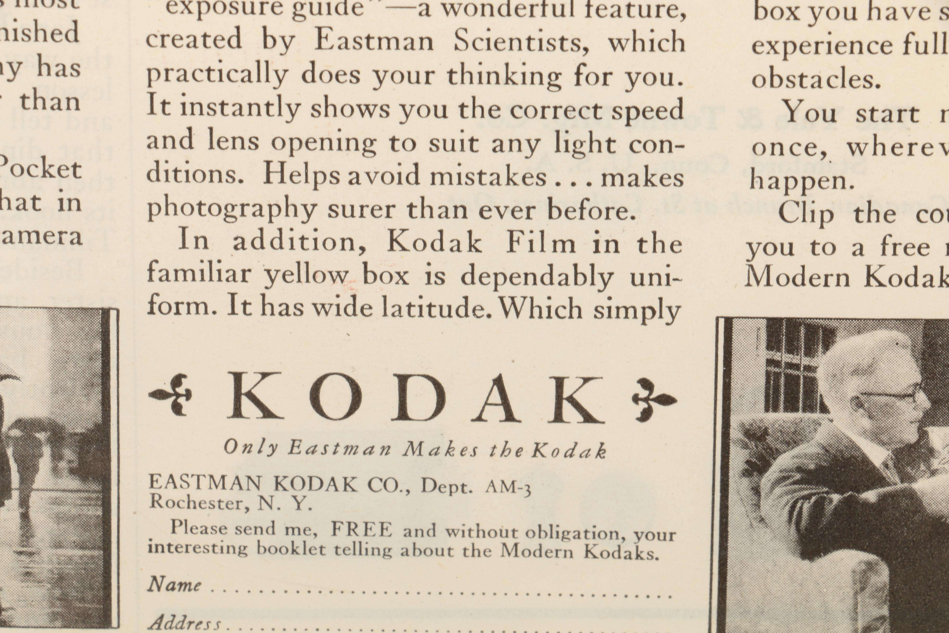 Collection of 1928 Halftone Advertisements from "The American Magazine"