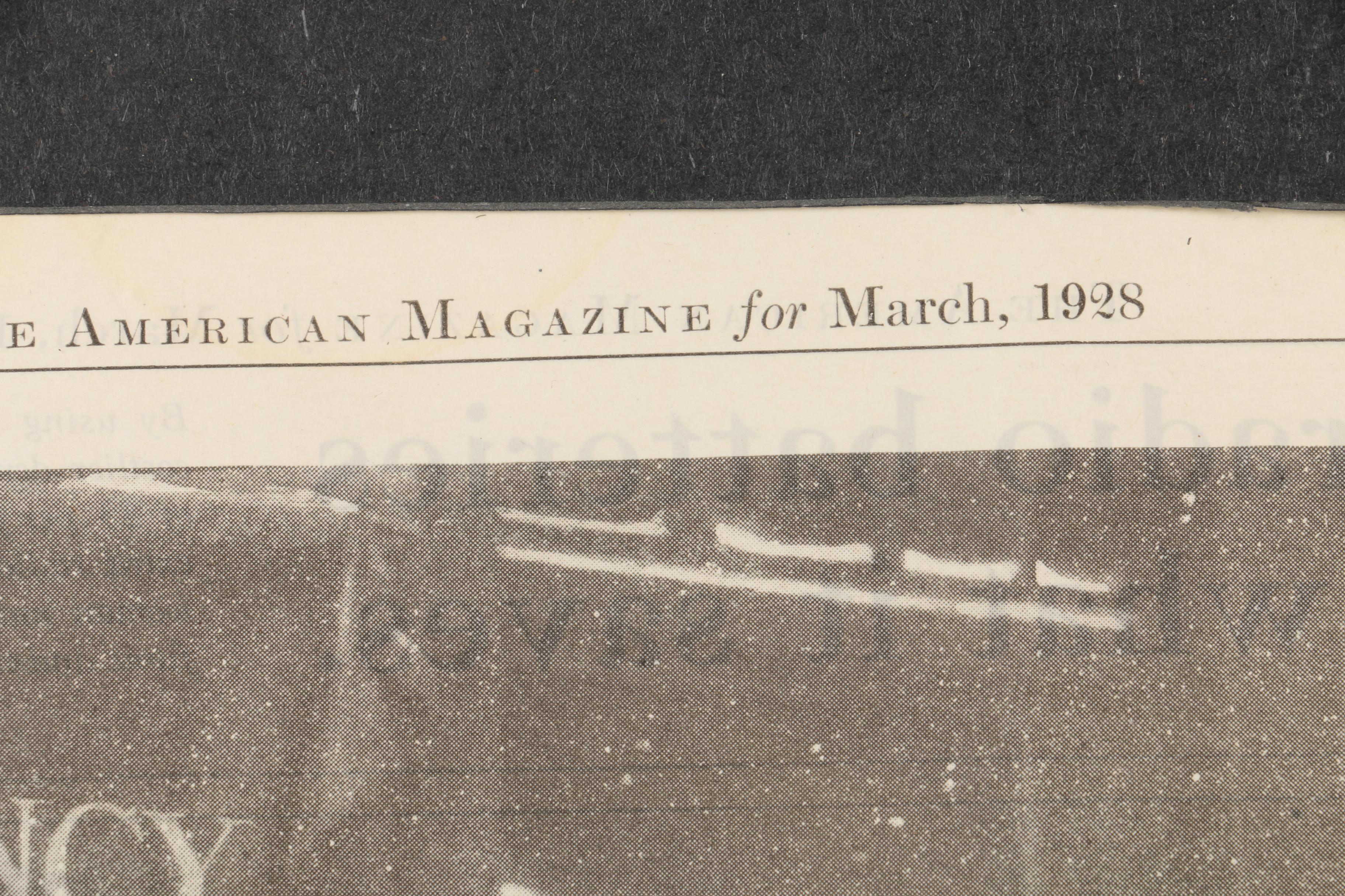 Collection of 1928 Halftone Advertisements from "The American Magazine"