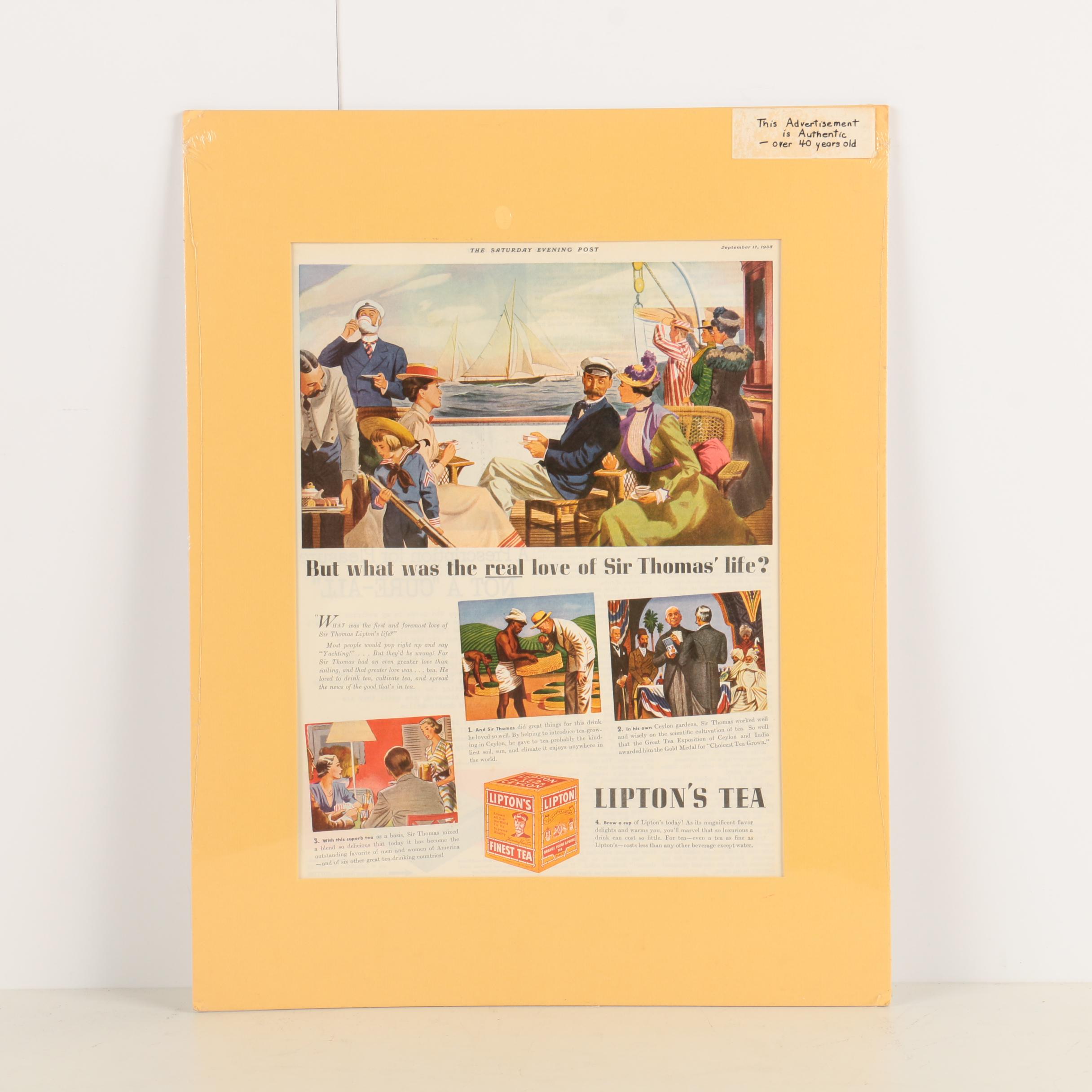 Vintage Advertisements and Ballet Prints