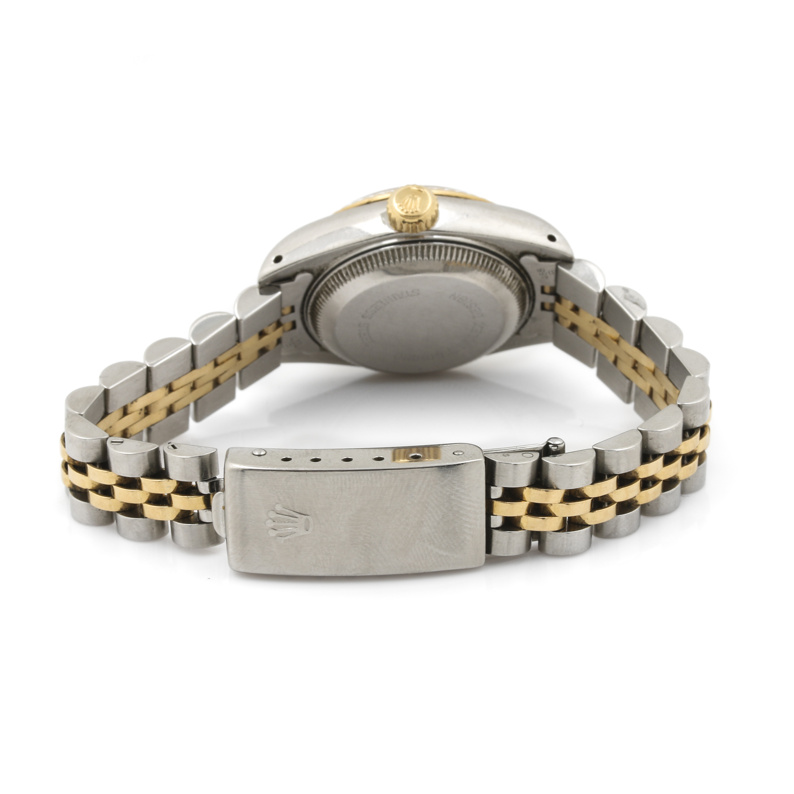 Rolex Oyster Perpetual Date Just 18K Yellow Gold and Stainless Steel Watch