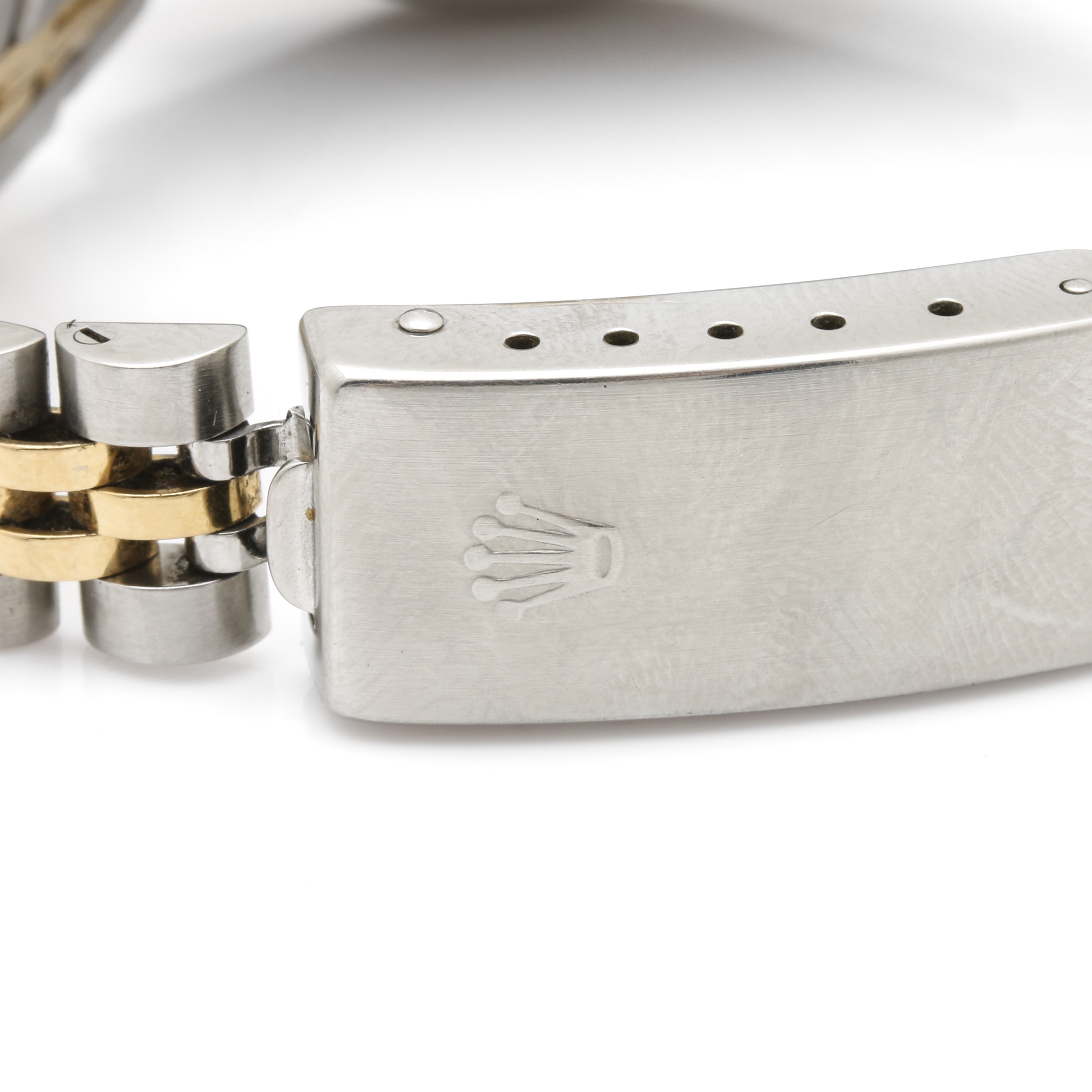 Rolex Oyster Perpetual Date Just 18K Yellow Gold and Stainless Steel Watch