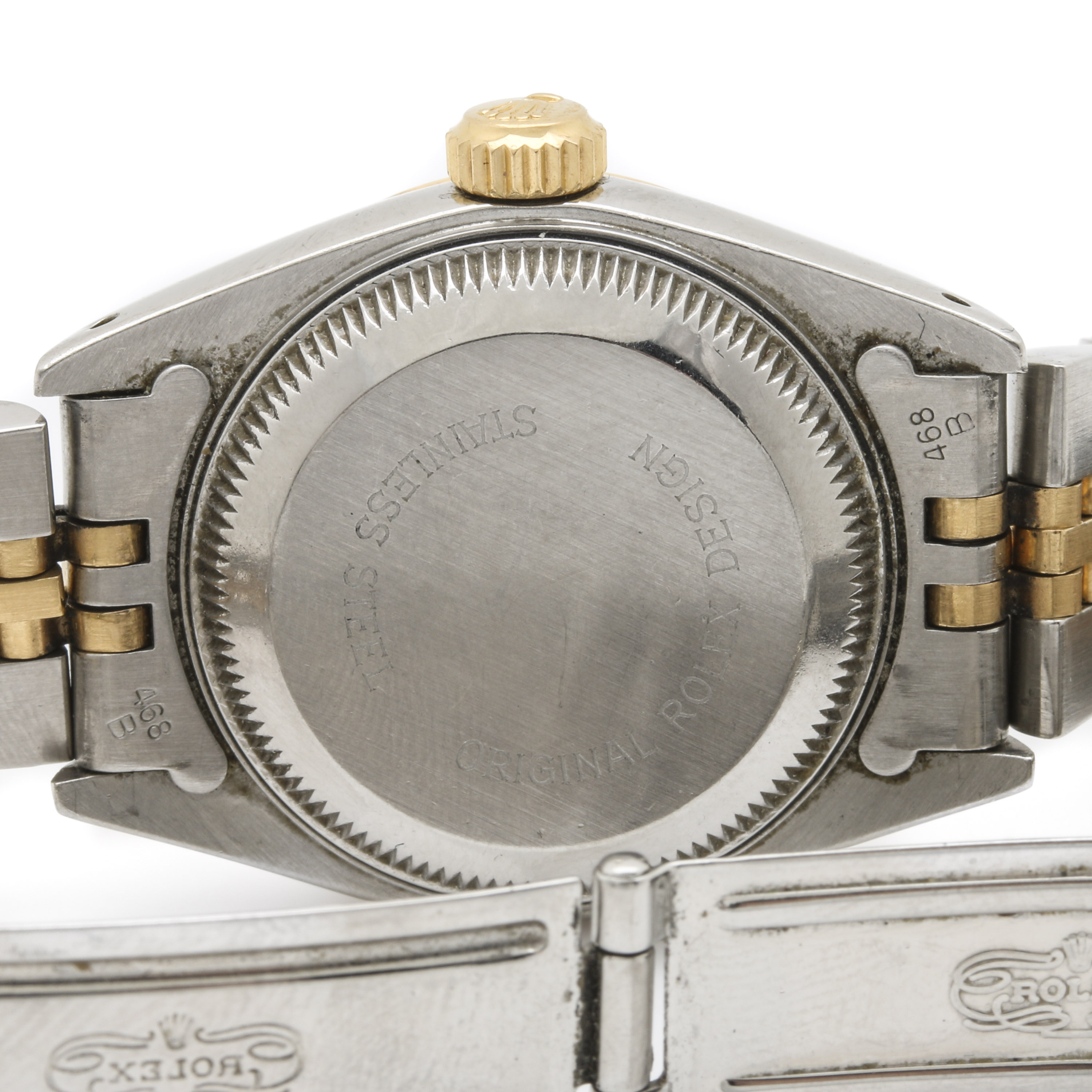 Rolex Oyster Perpetual Date Just 18K Yellow Gold and Stainless Steel Watch