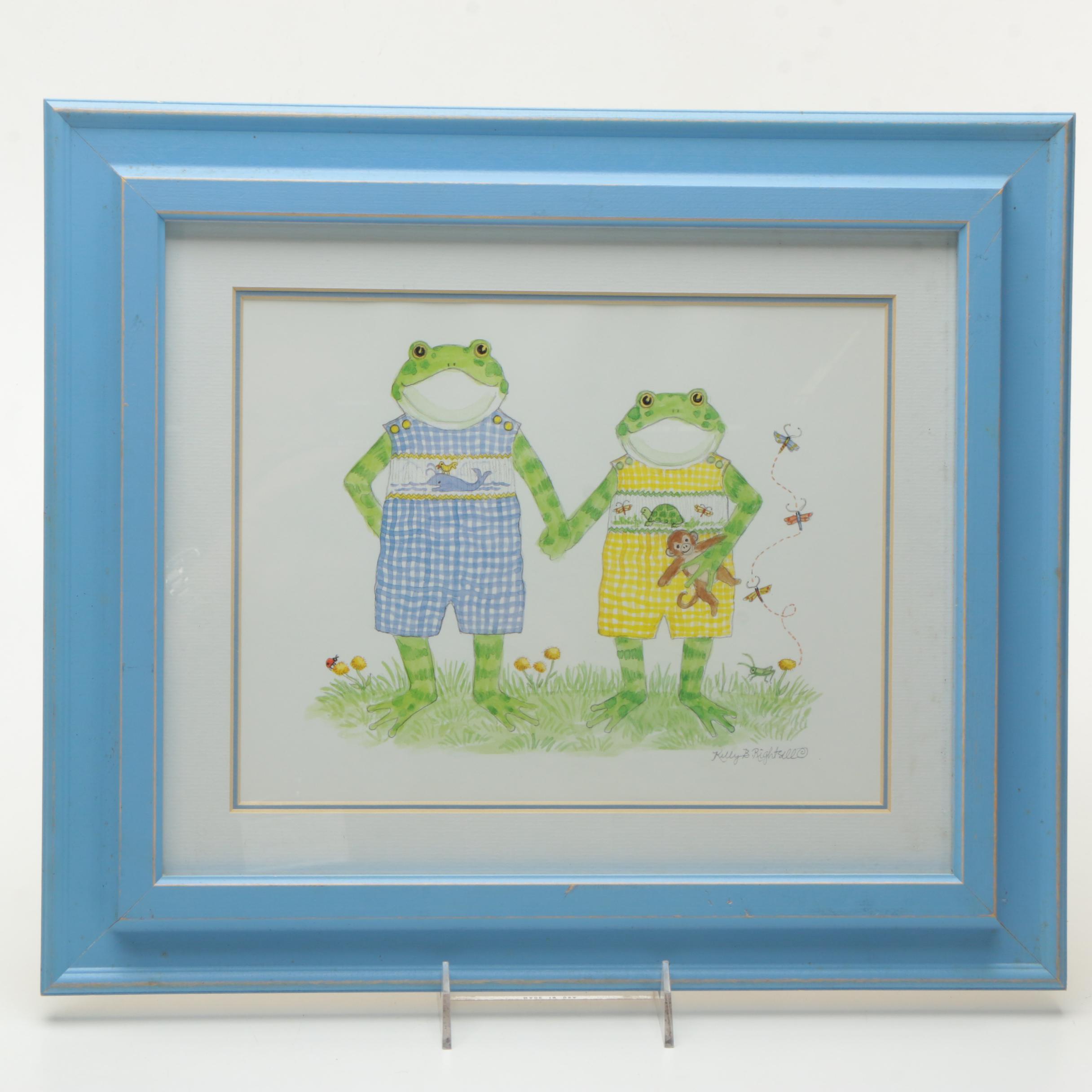 Children's Art Including Carol Kraimer and Print After Kelly B. Rightsell