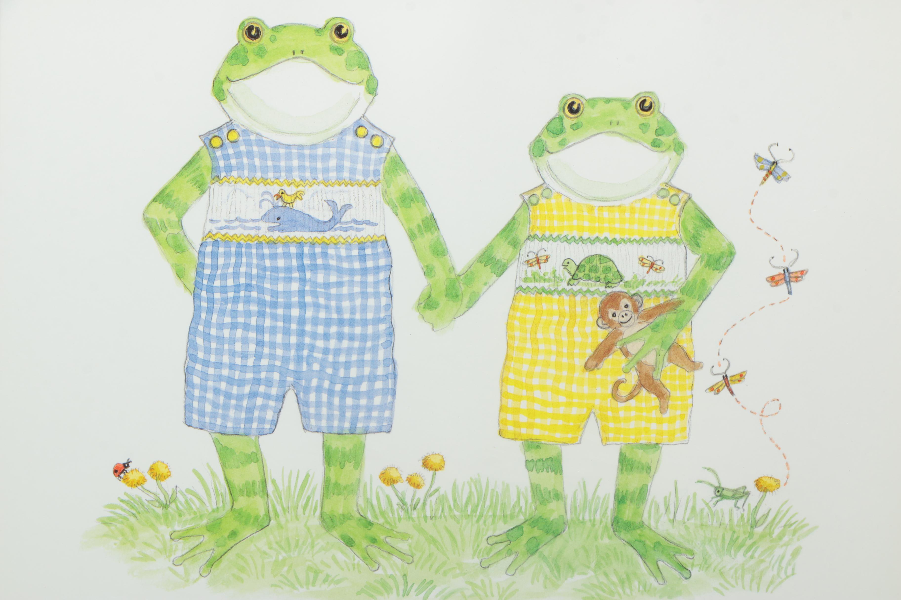 Children's Art Including Carol Kraimer and Print After Kelly B. Rightsell