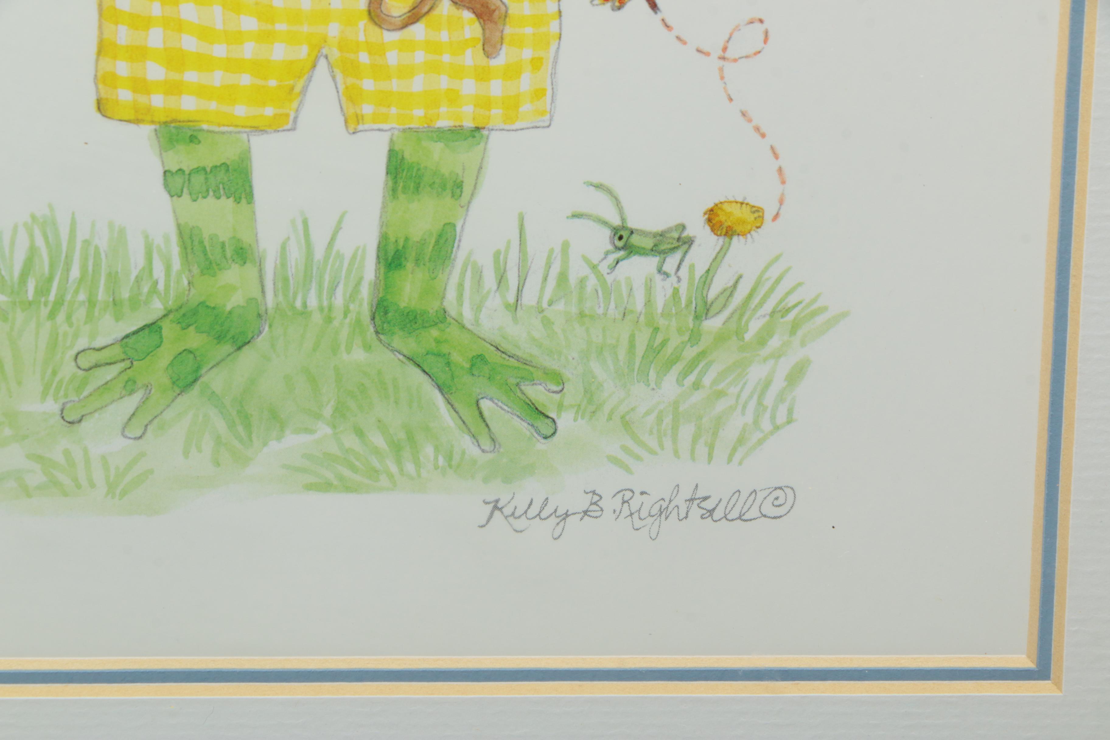 Children's Art Including Carol Kraimer and Print After Kelly B. Rightsell