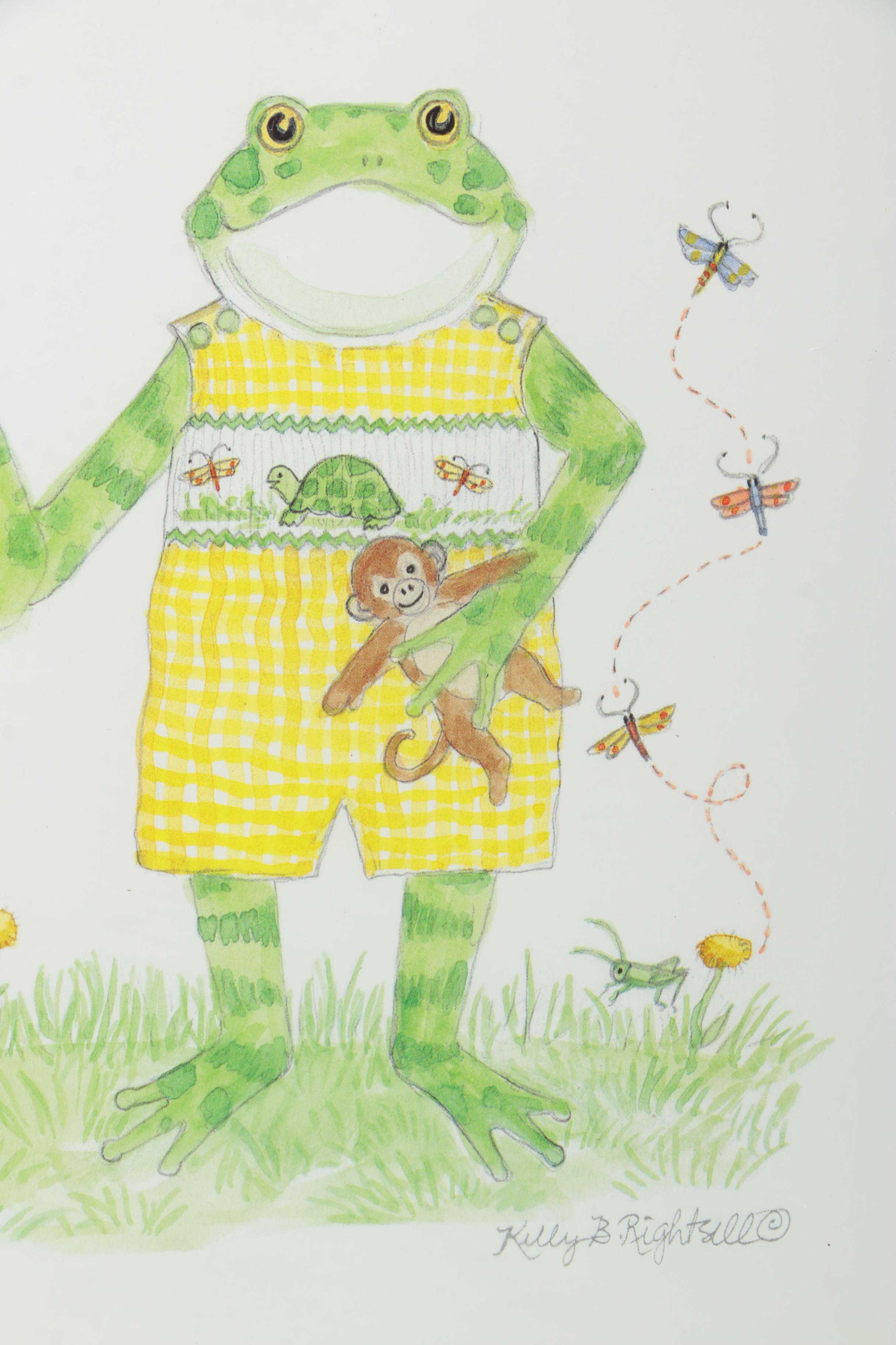 Children's Art Including Carol Kraimer and Print After Kelly B. Rightsell