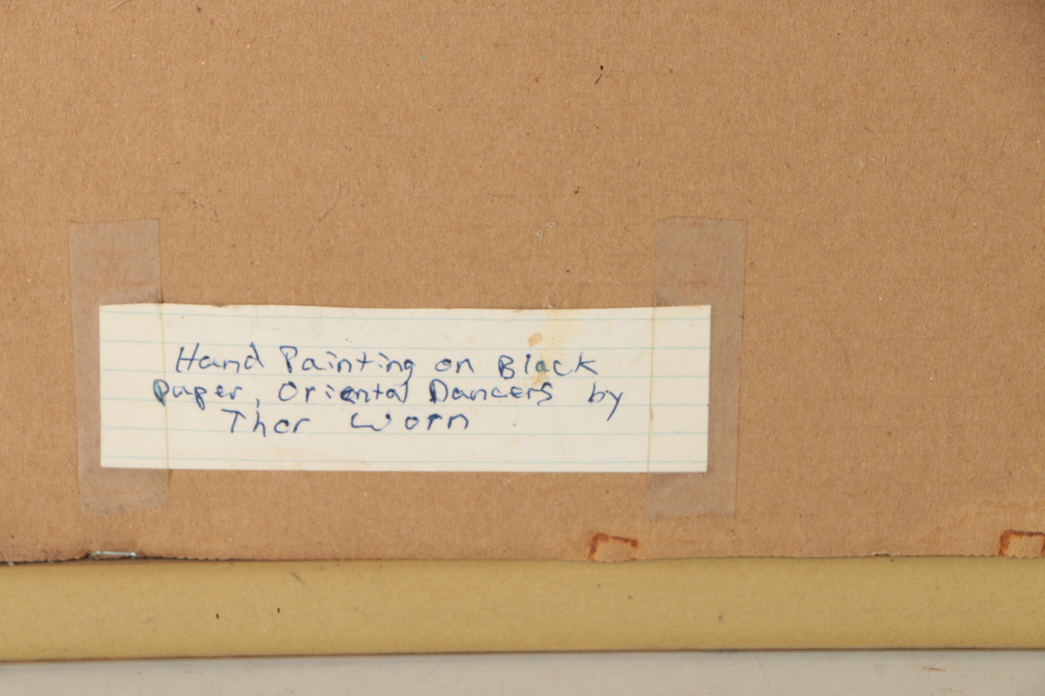 Tha Wom Gouache Painting of Thai Dancers