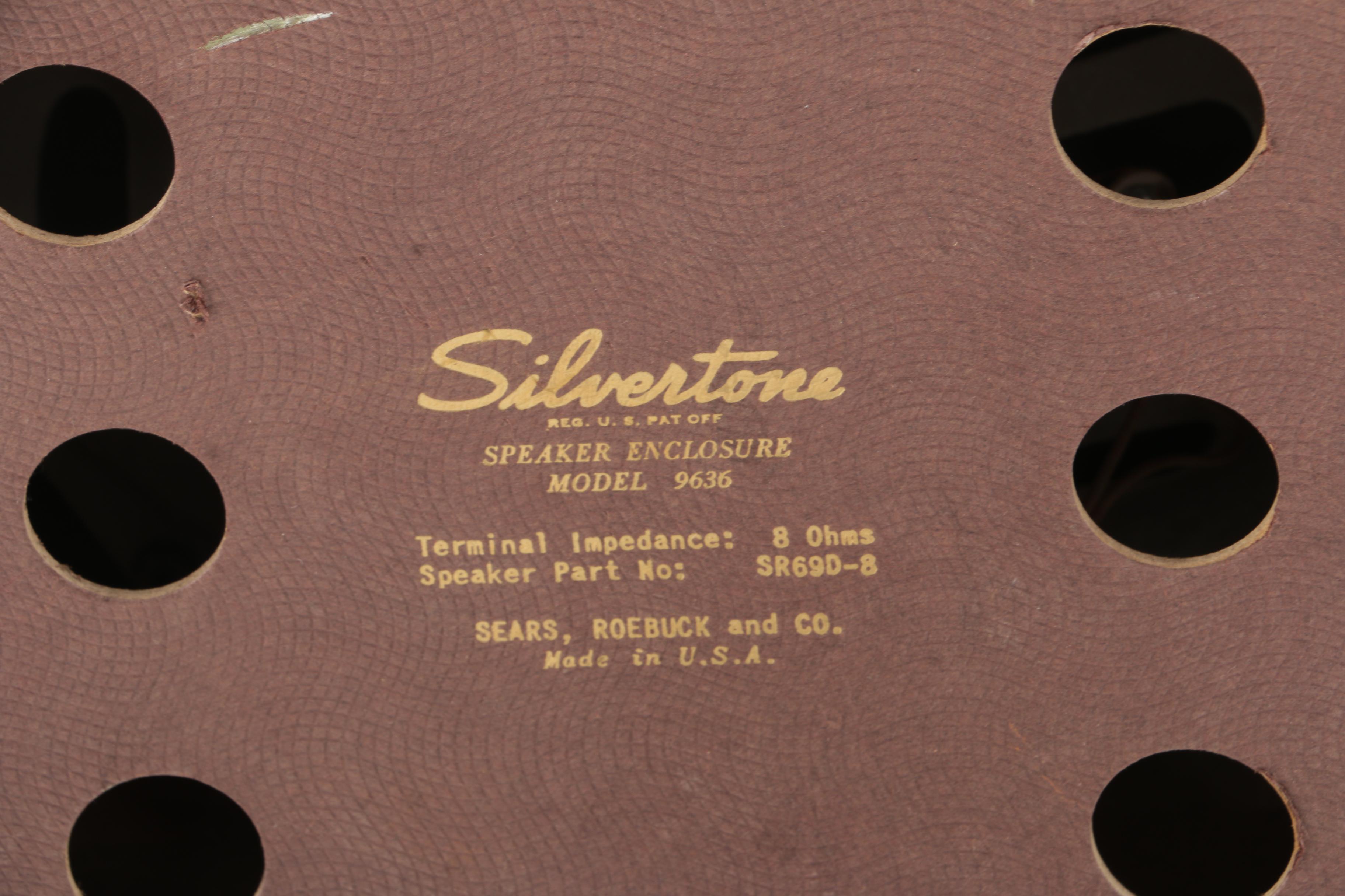 Vintage Silvertone "Mark Twain's Works" Speaker with Telegraph Key