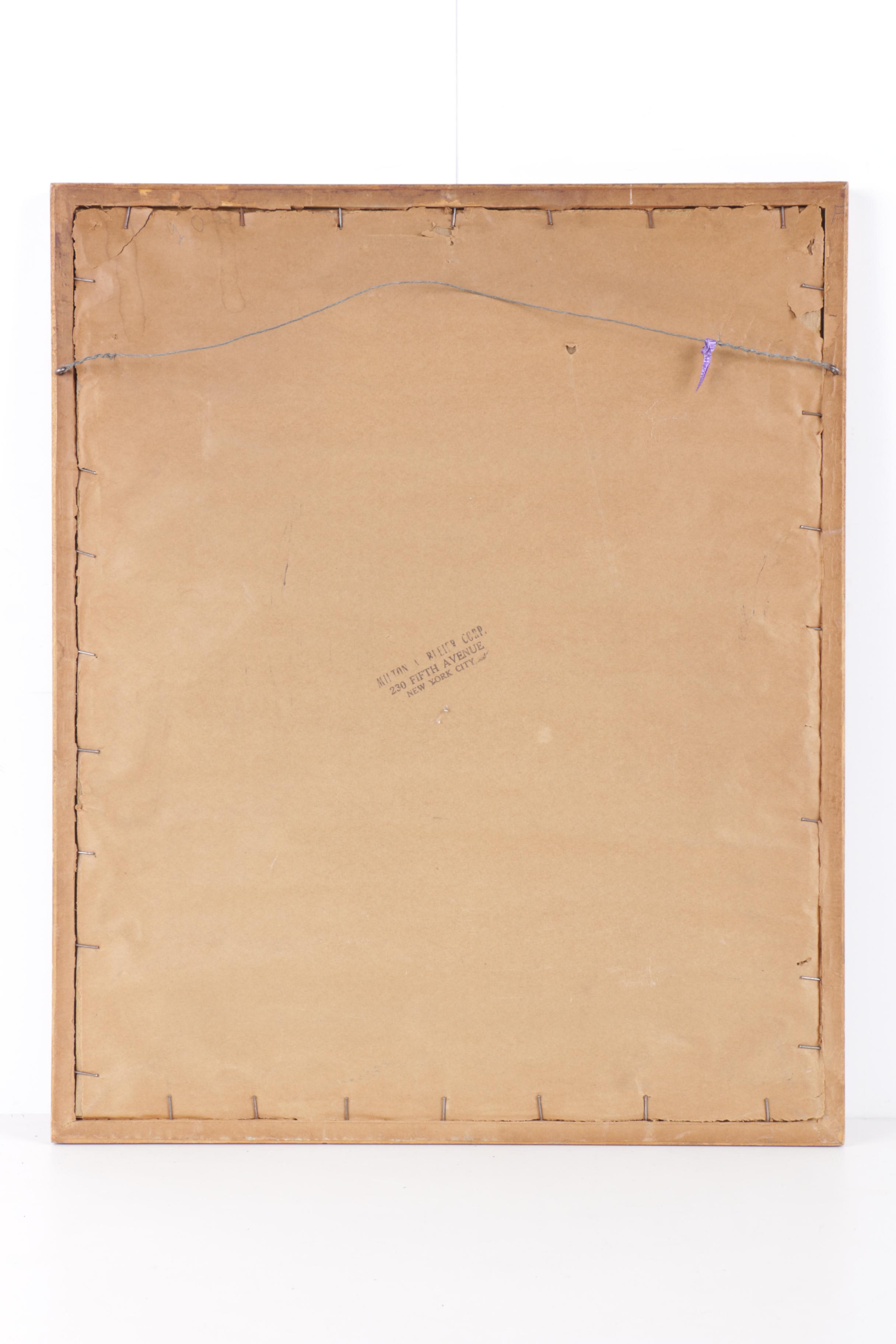 Offset Lithograph Print After Harry Lane's "Monkey Statuette and Glass Vase"