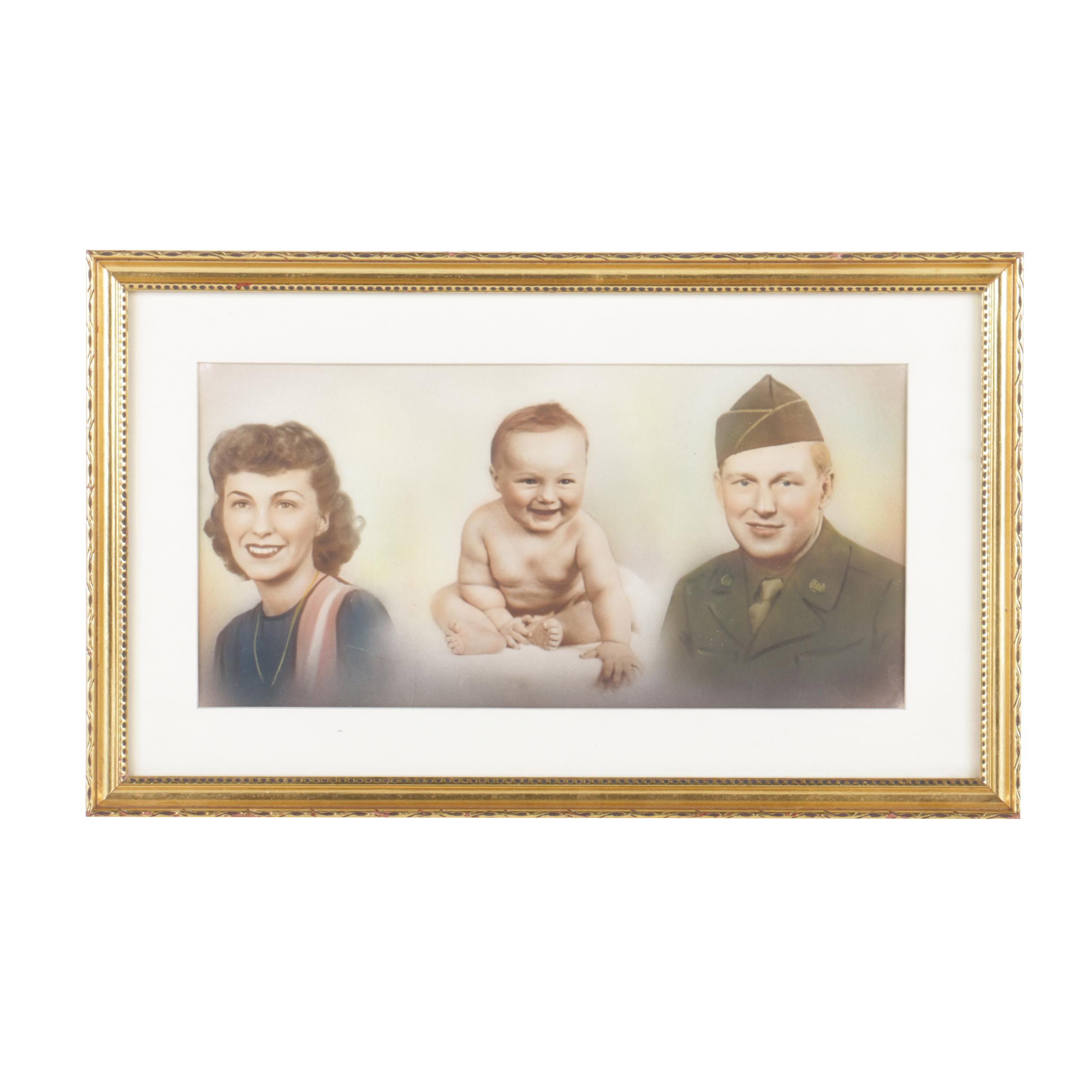 Hand-Colored Albumen Print of the Julian Family