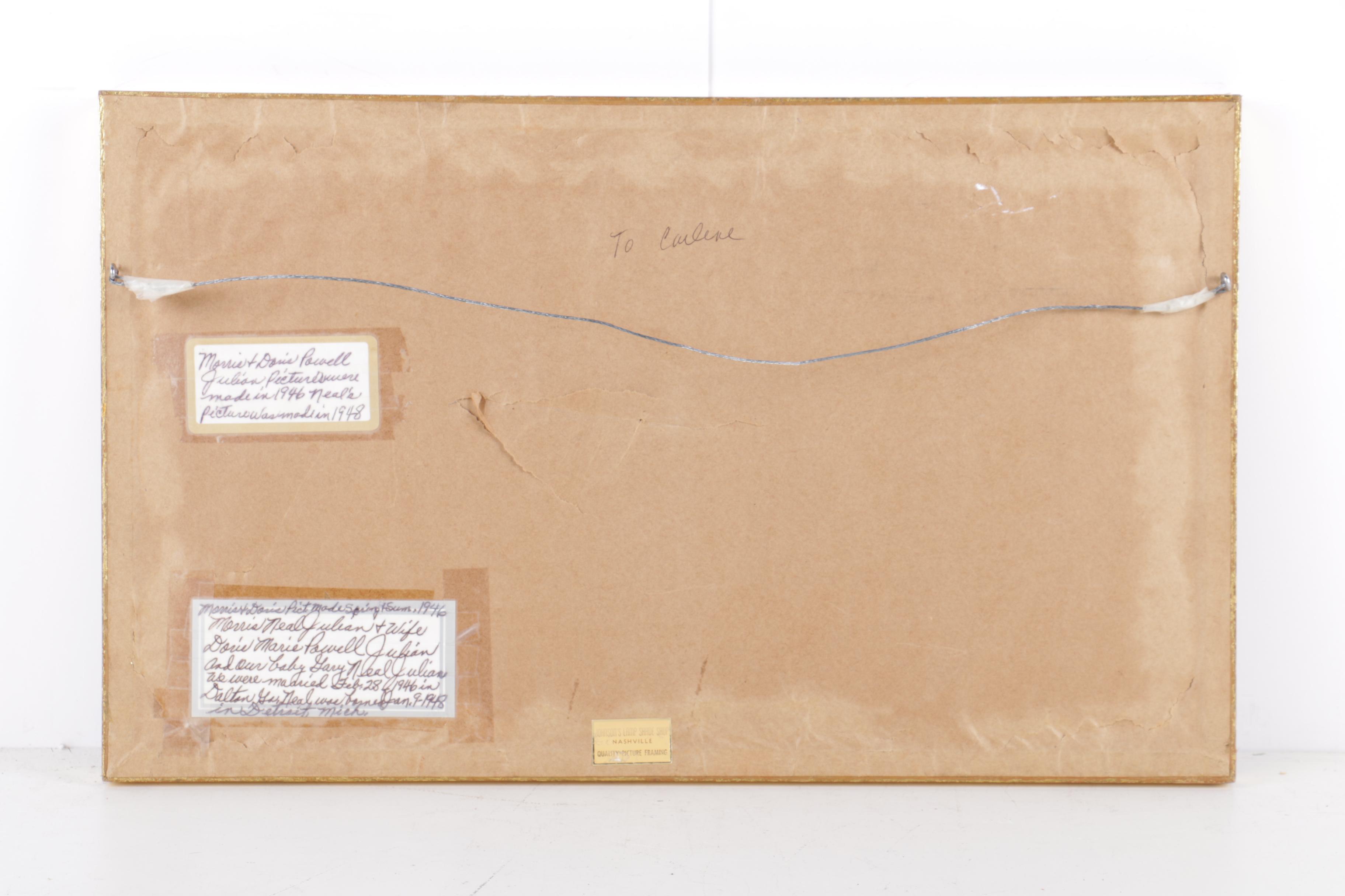 Hand-Colored Albumen Print of the Julian Family