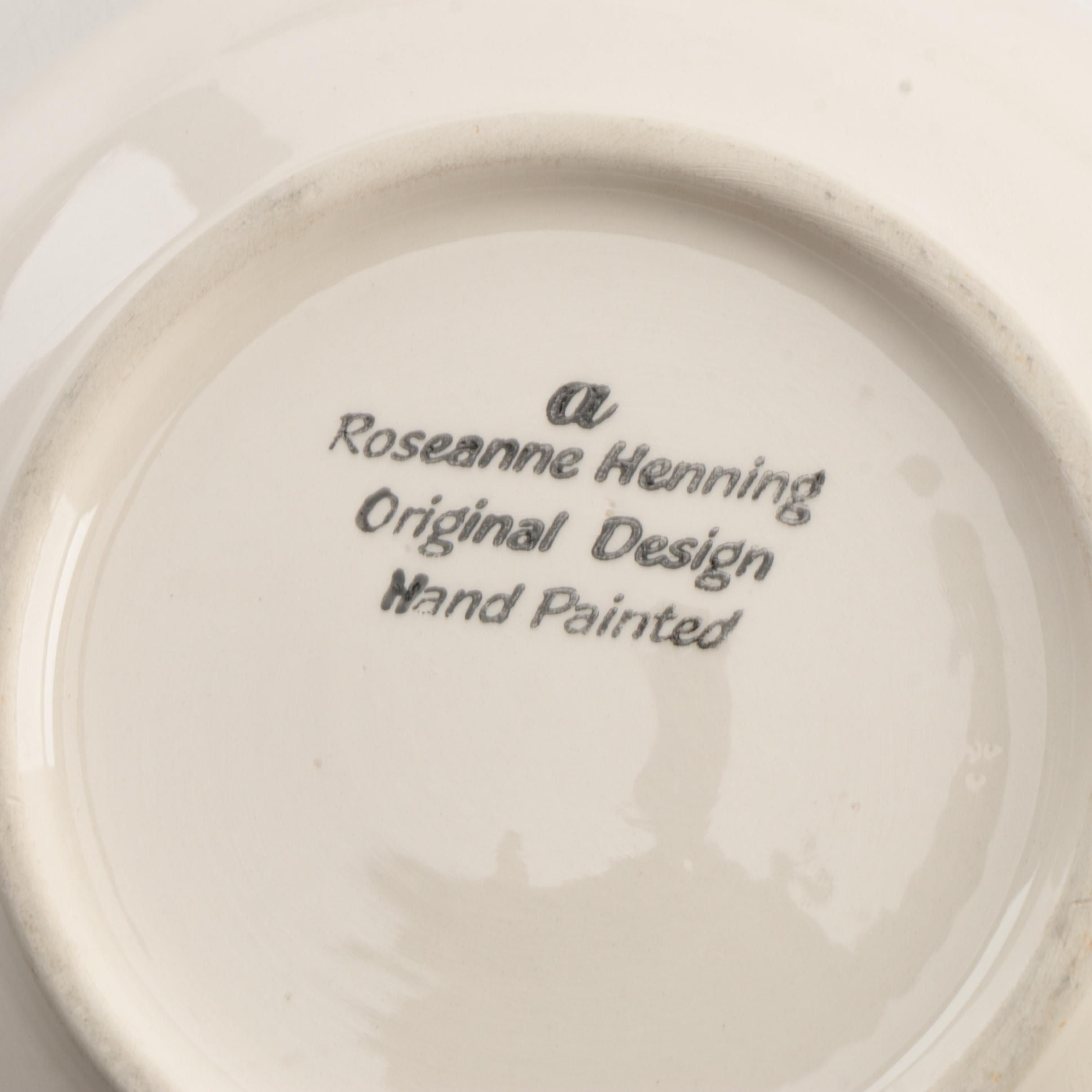 Roseanne Henning Hand-Painted Siasconset Ceramic Tableware