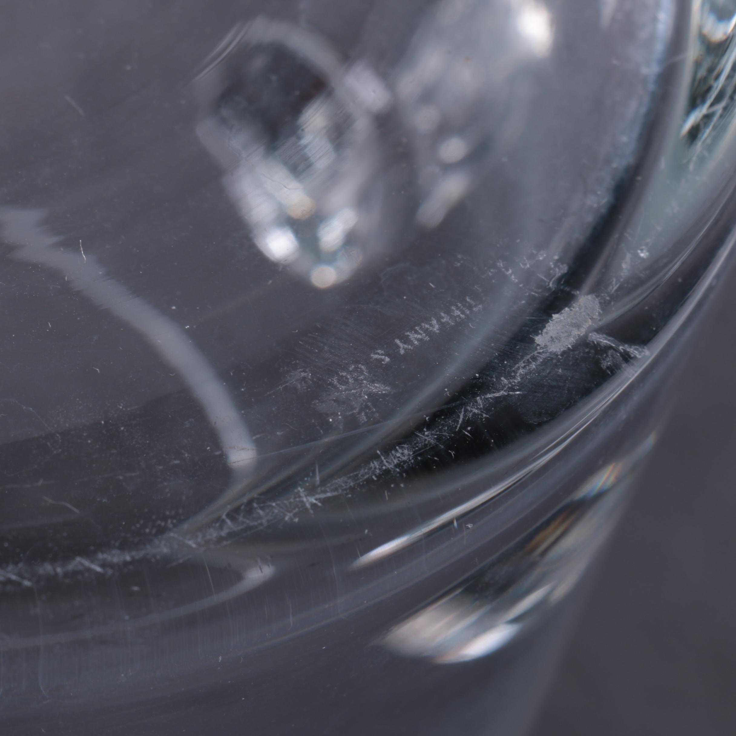 Tiffany & Co. Crystal Scroll Handle Ice Bucket