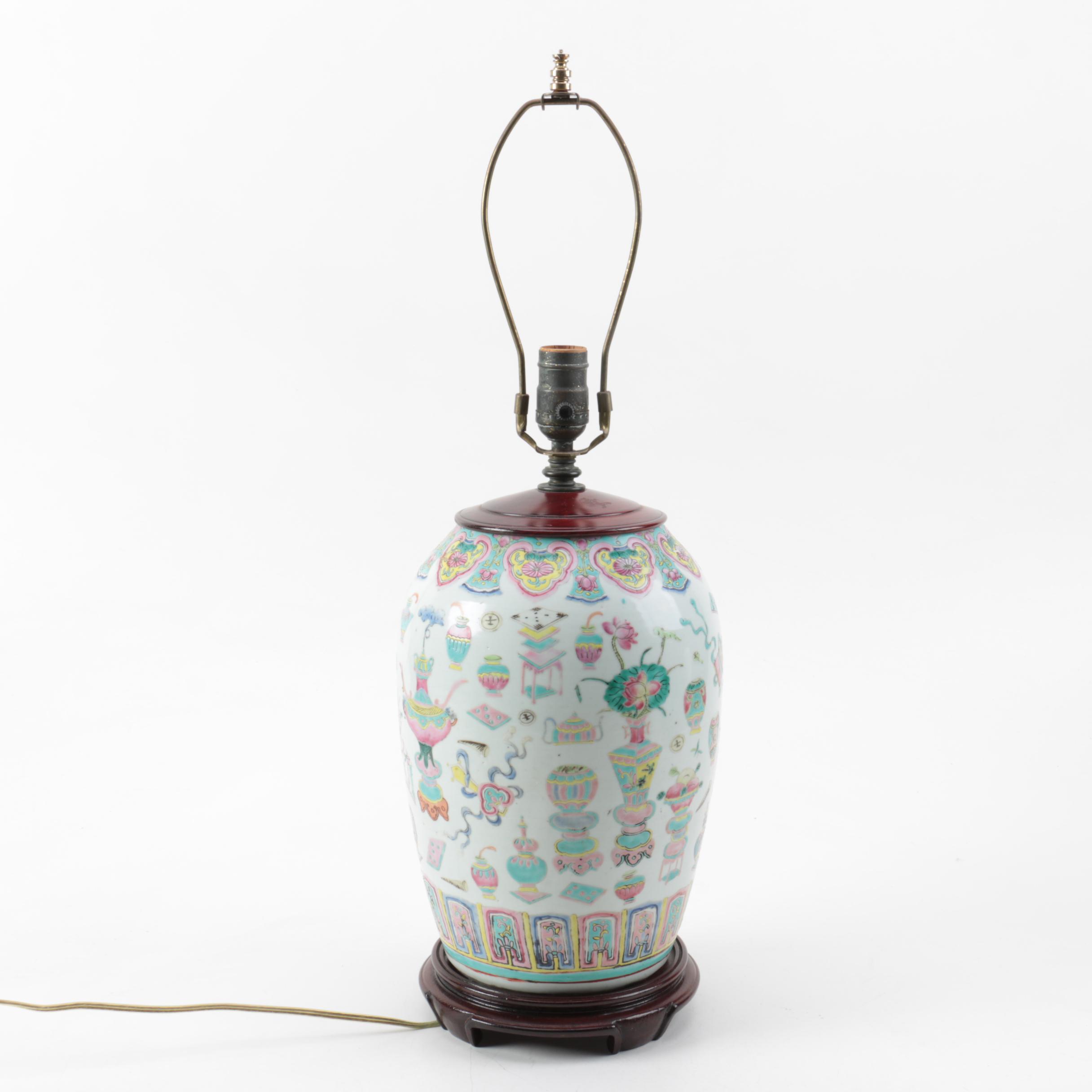 Chinese Ceramic Table Lamp