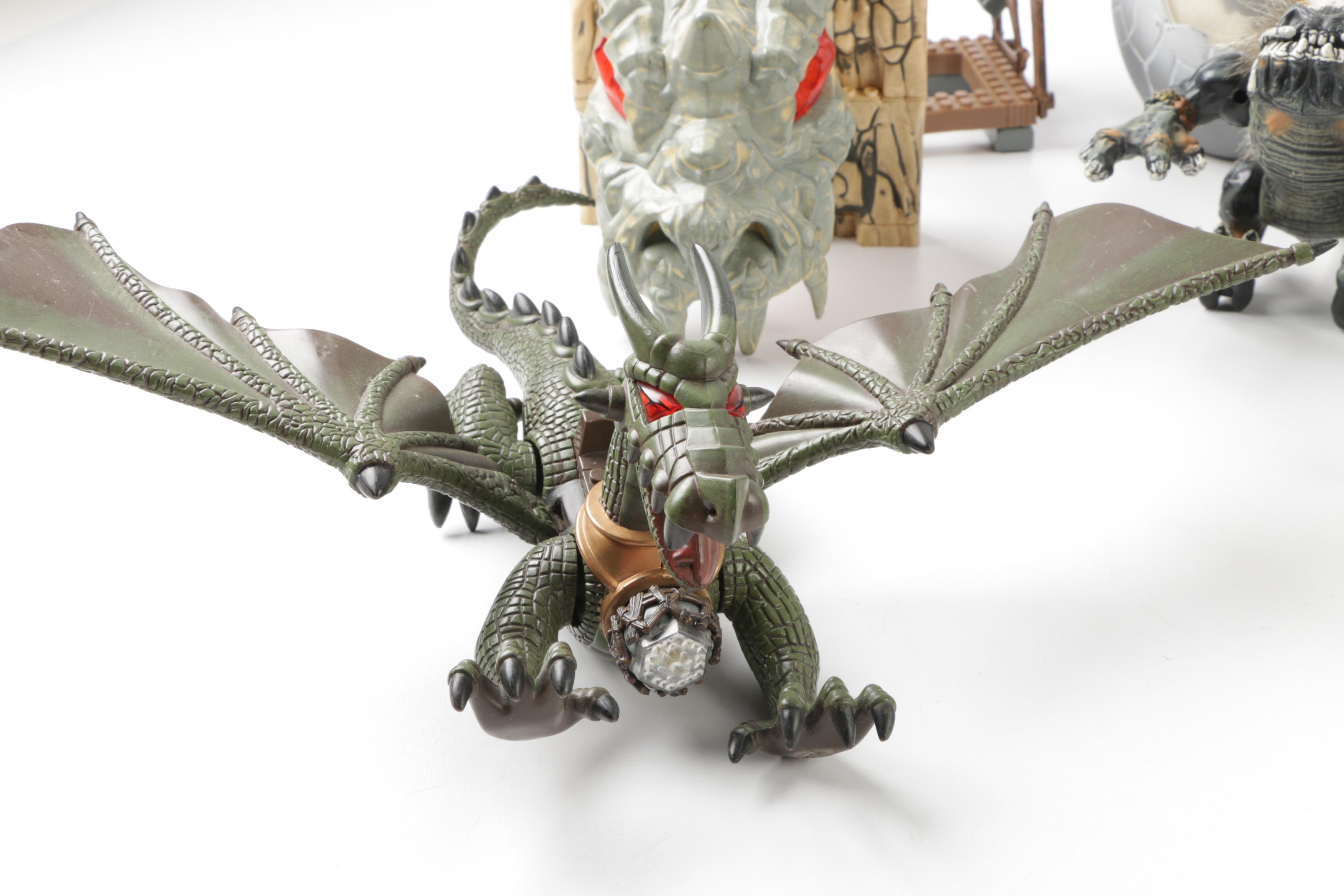 Assortment of Mega Bloks Dragon Toys