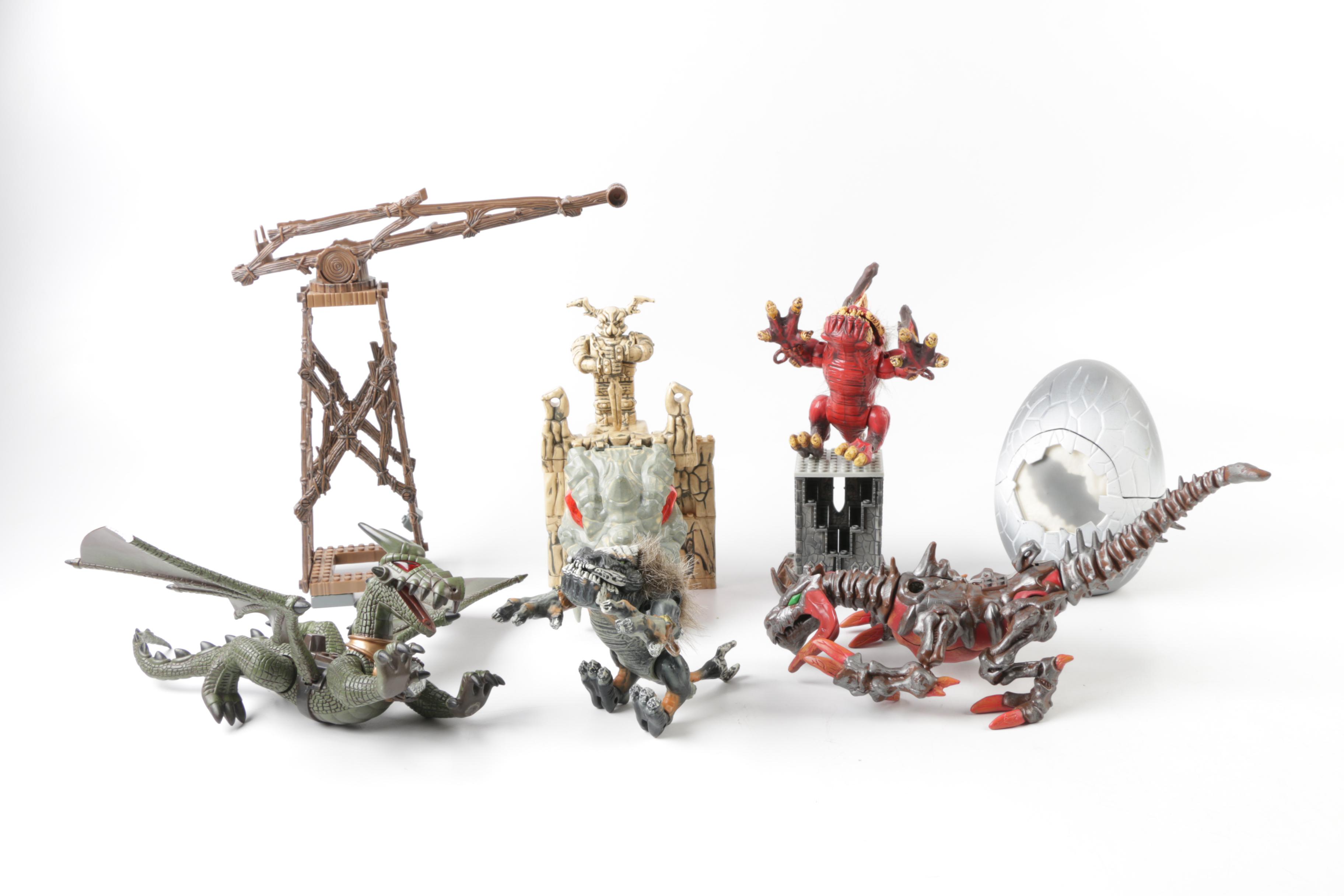 Assortment of Mega Bloks Dragon Toys