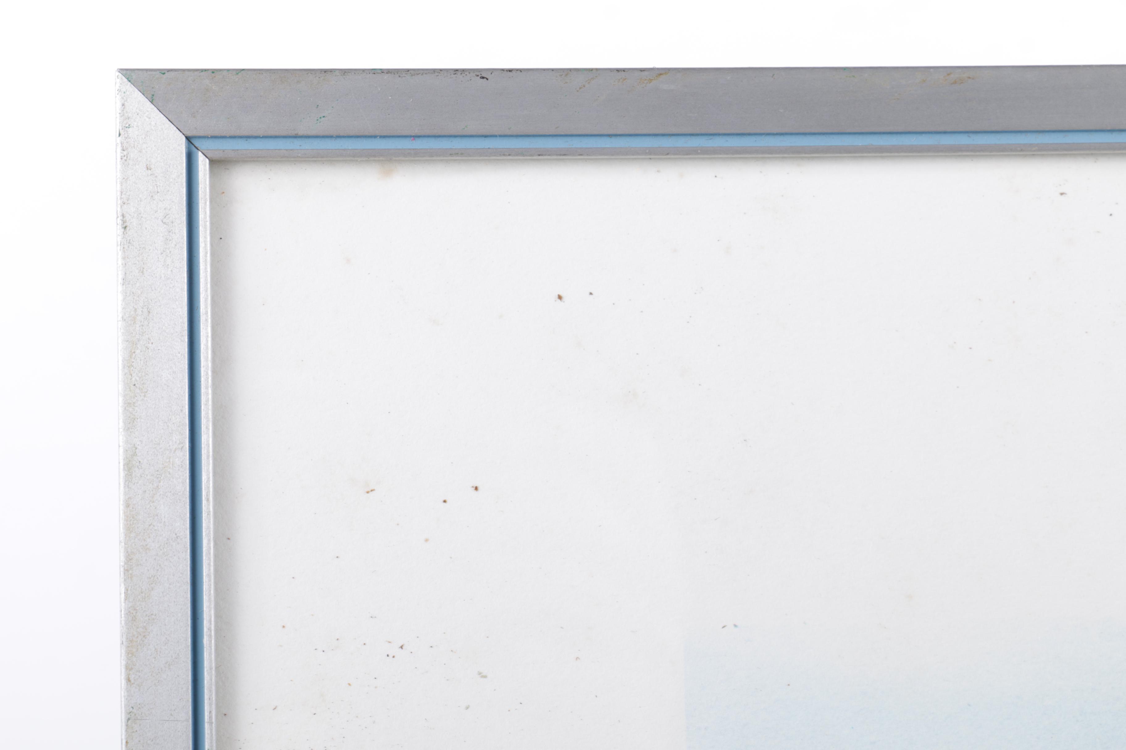 Reproduction Print on Paper After Howard Watson Watercolor of the White House