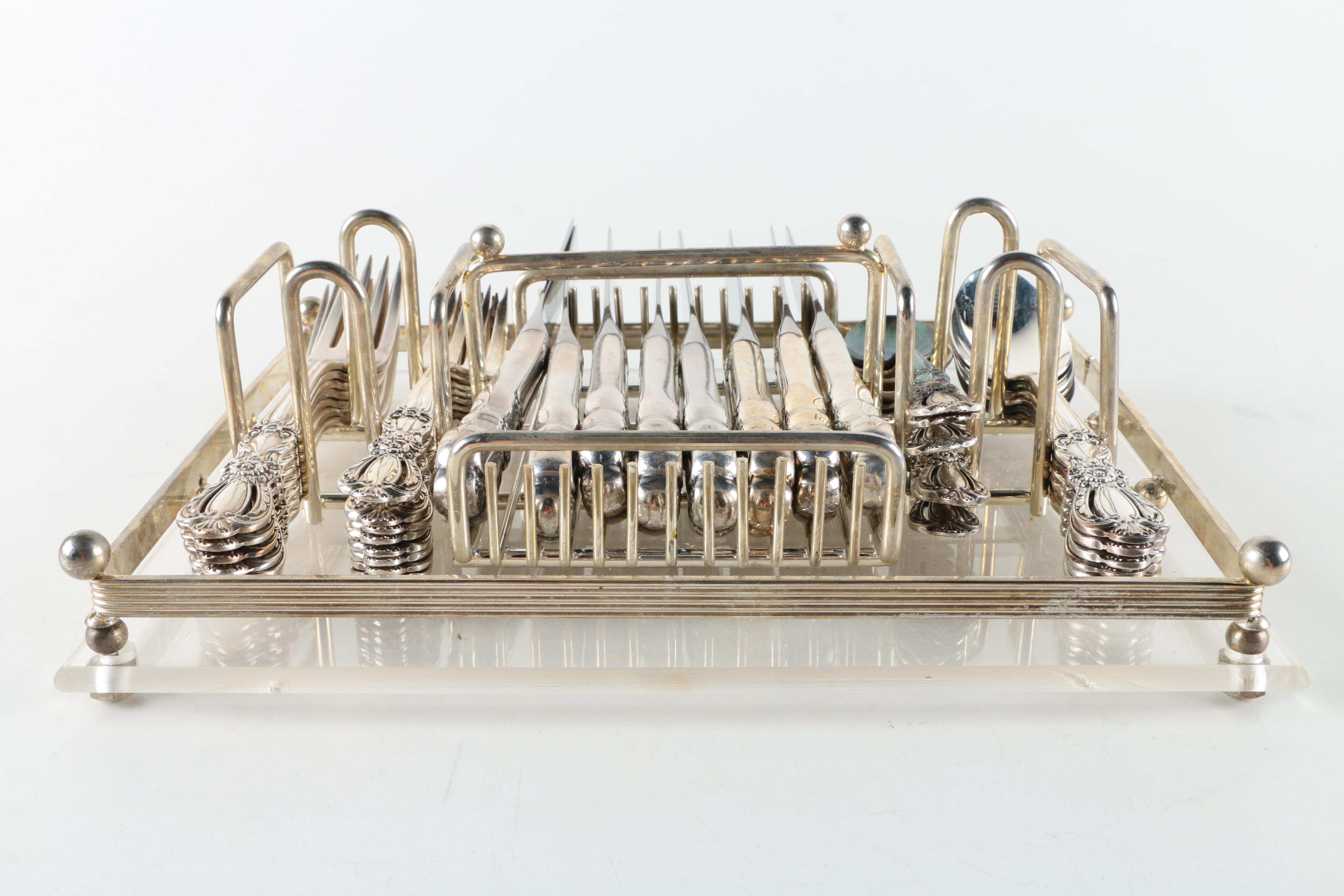 1847 Rogers Bros "Heritage" Silver Plate Flatware Set