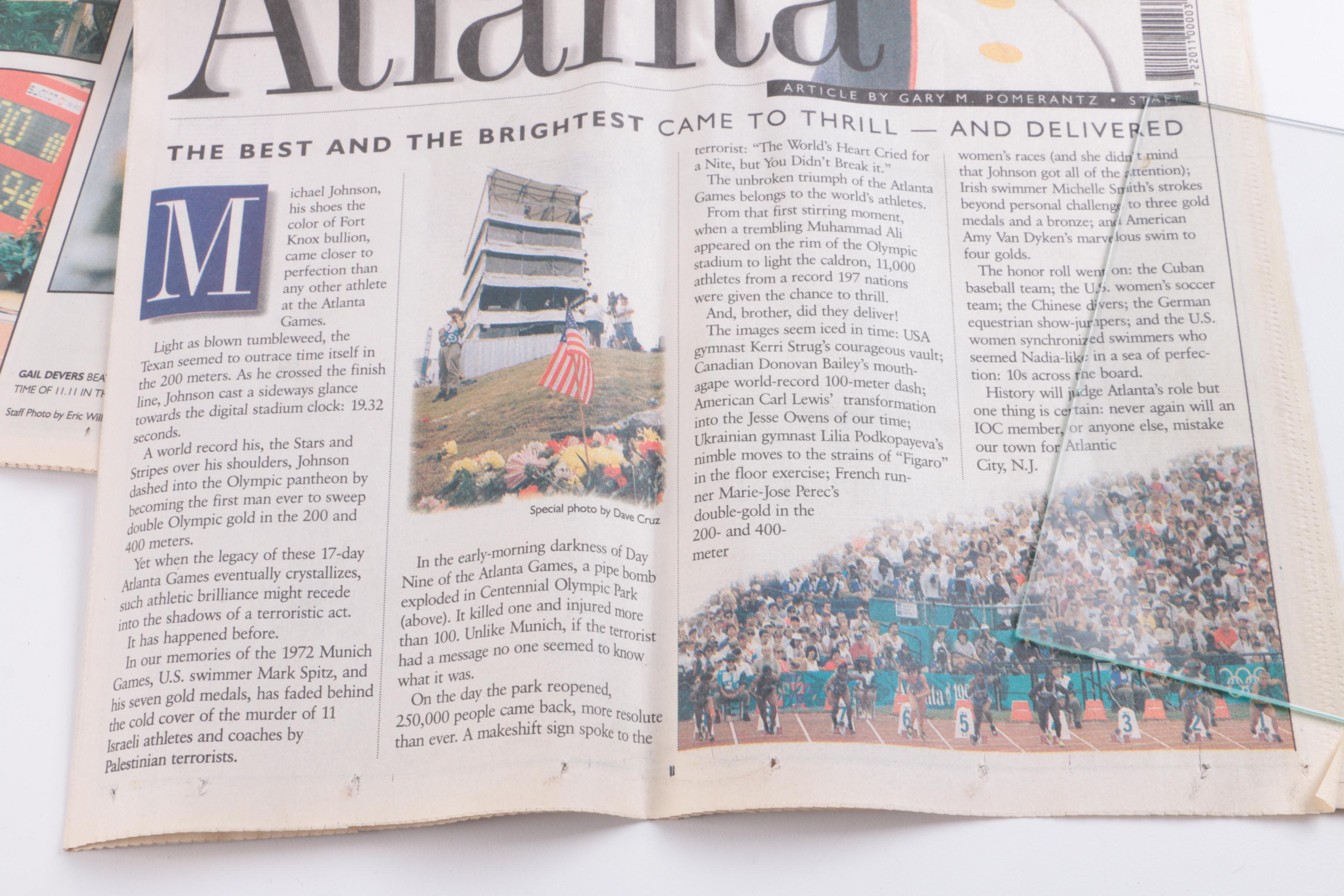 August 1996 Summer Olympics Issue of the "Atlanta Journal-Constitution"