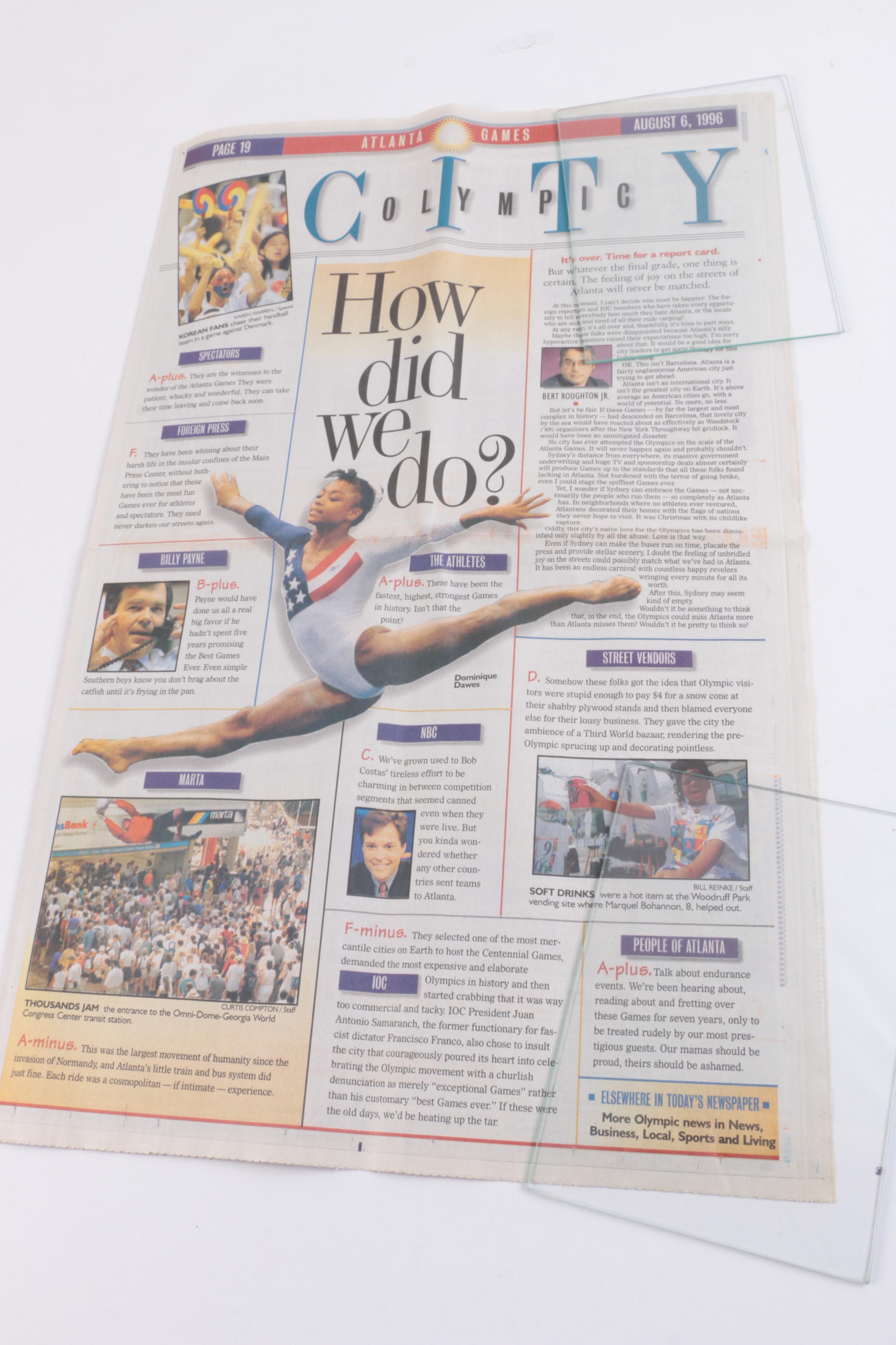 August 1996 Summer Olympics Issue of the "Atlanta Journal-Constitution"