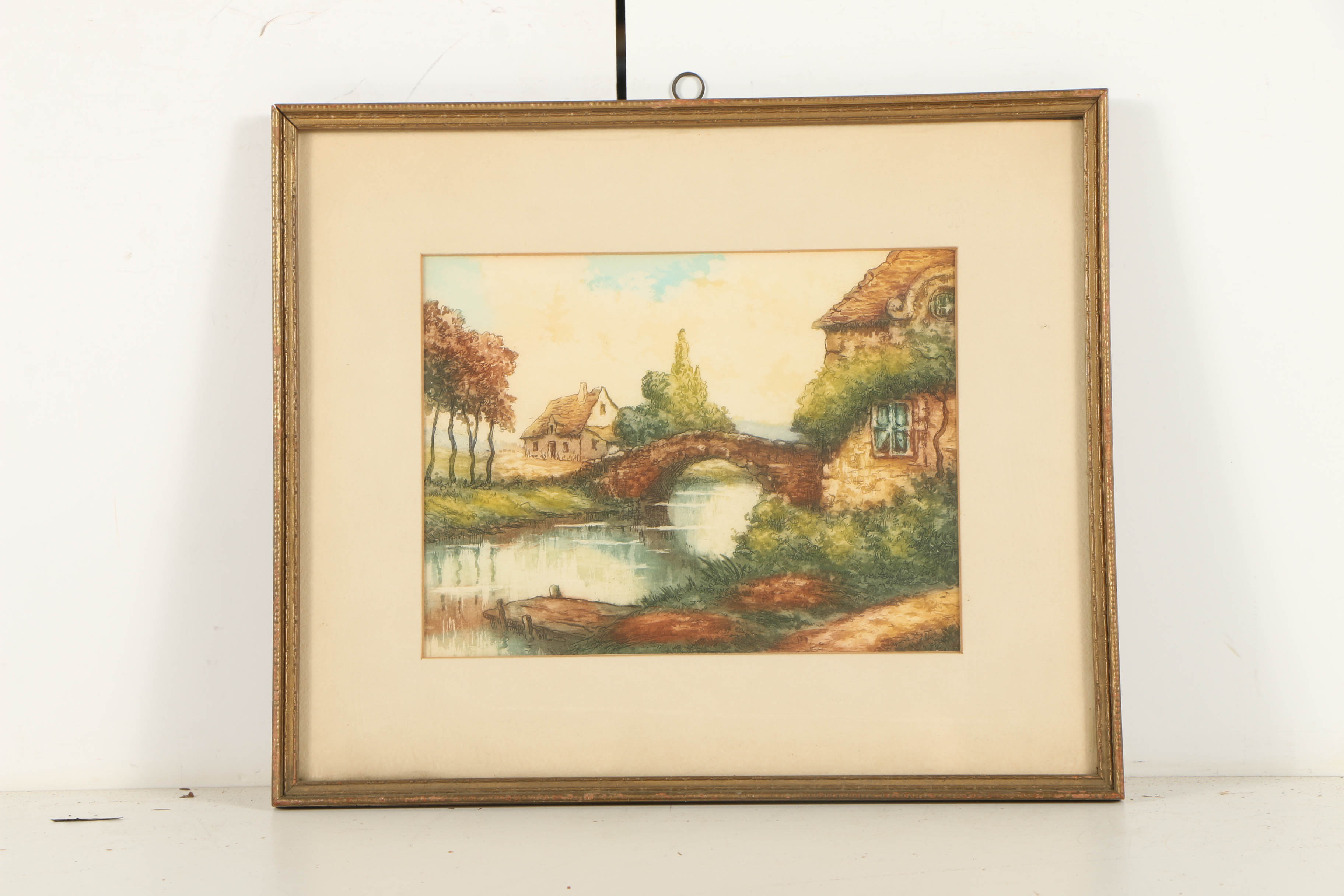 Three Circa 1930s Color Etchings on Paper of French Landscape Scenes