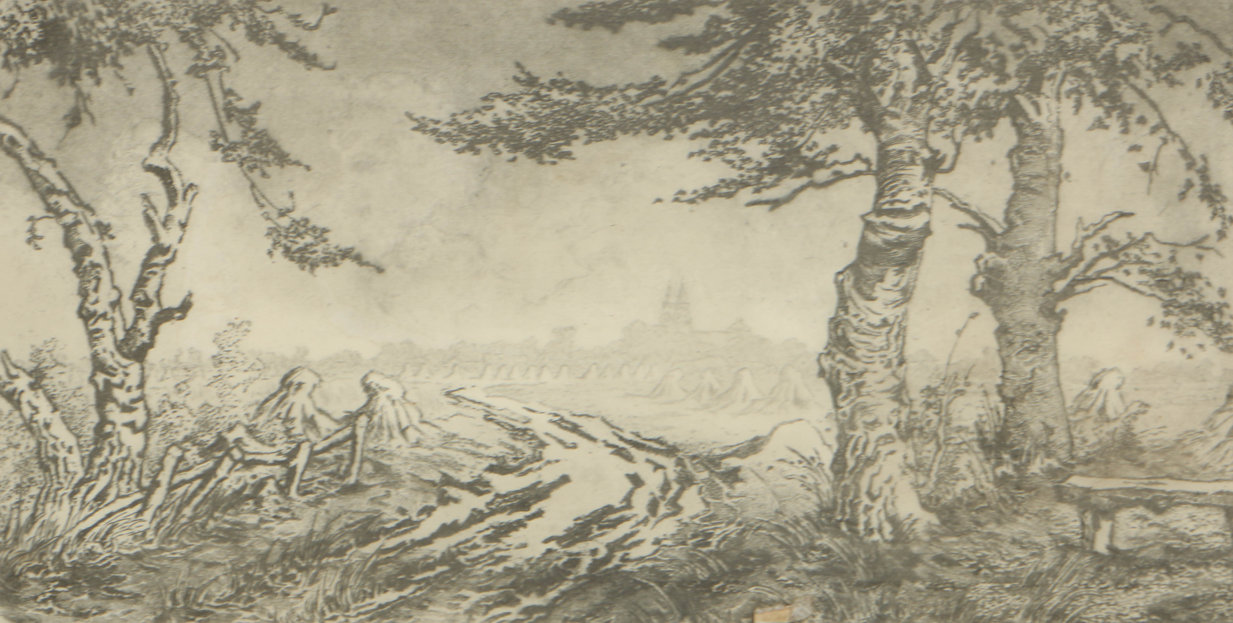 Toon de Jong Etching and Aquatint on Paper of Basilica View