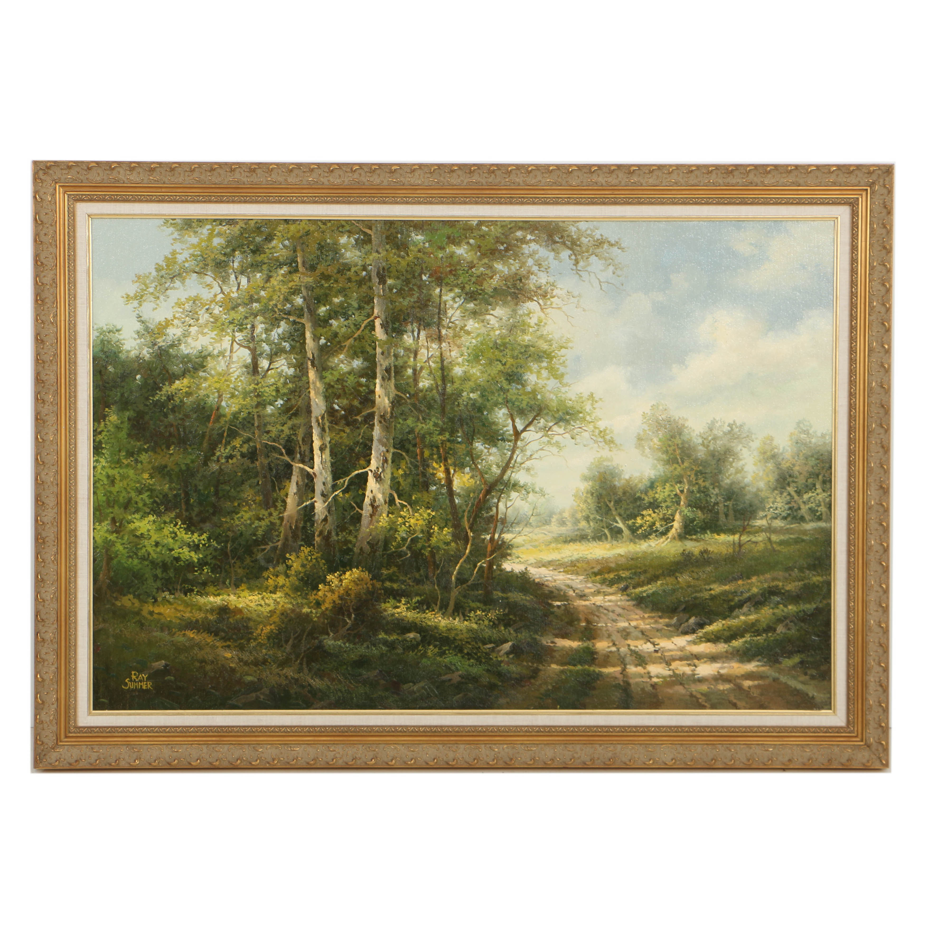 Ray Summer Oil on Canvas Landscape