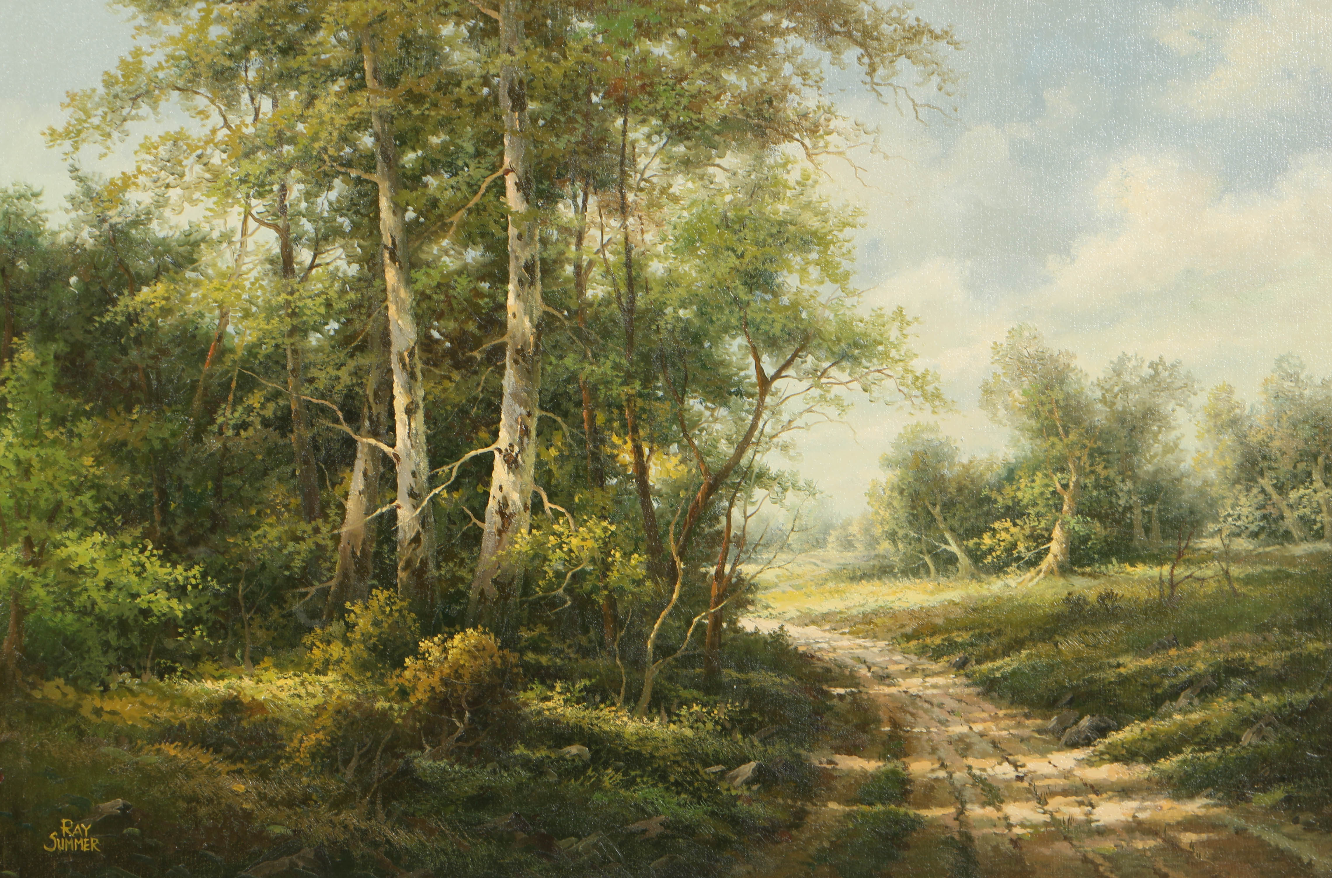 Ray Summer Oil on Canvas Landscape