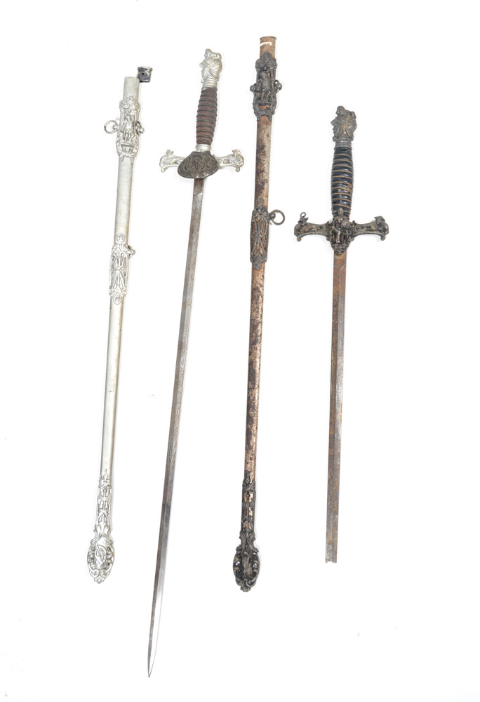Vintage Knights of Pythias Ceremonial Swords