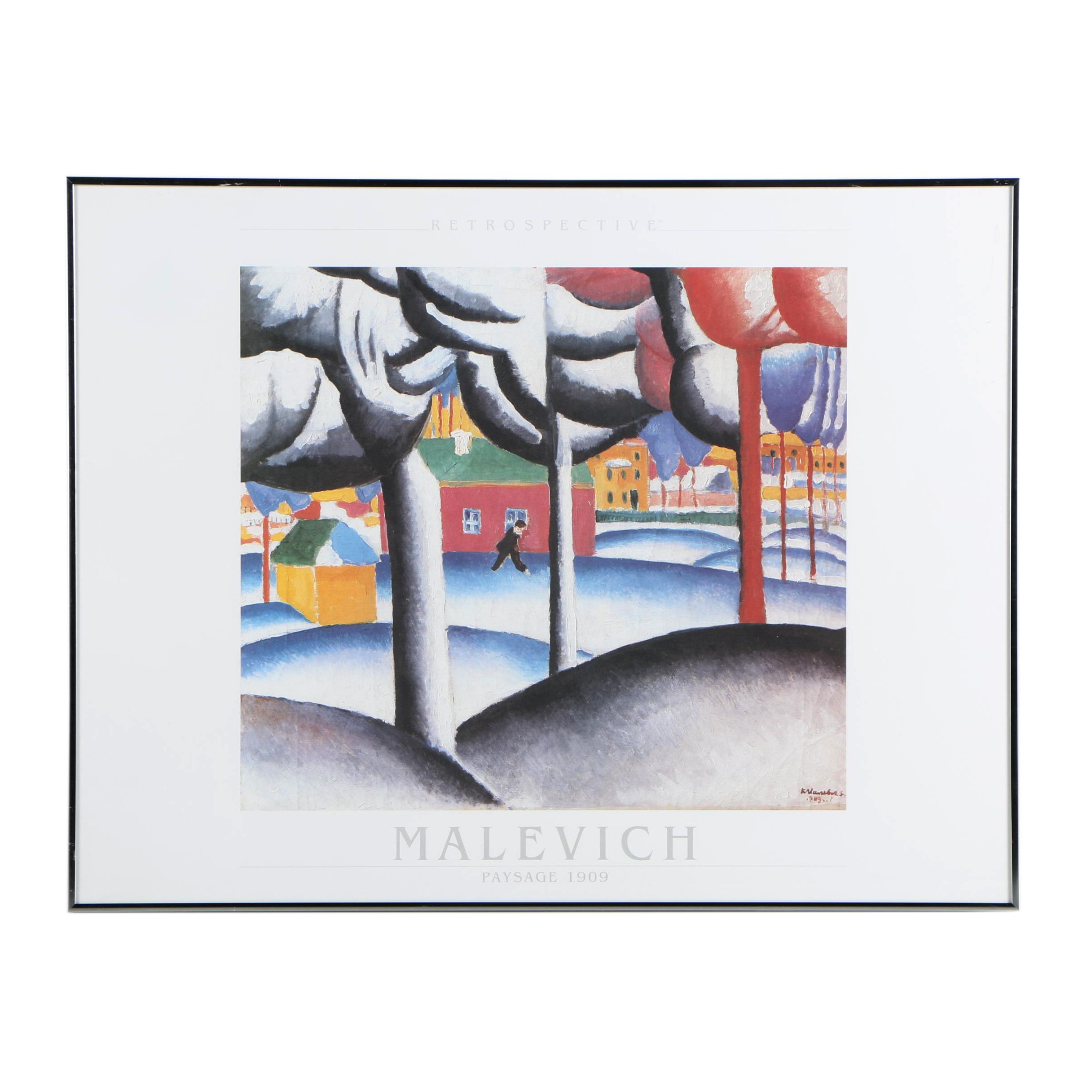 Offset Lithograph Poster after Kazimir Malevich