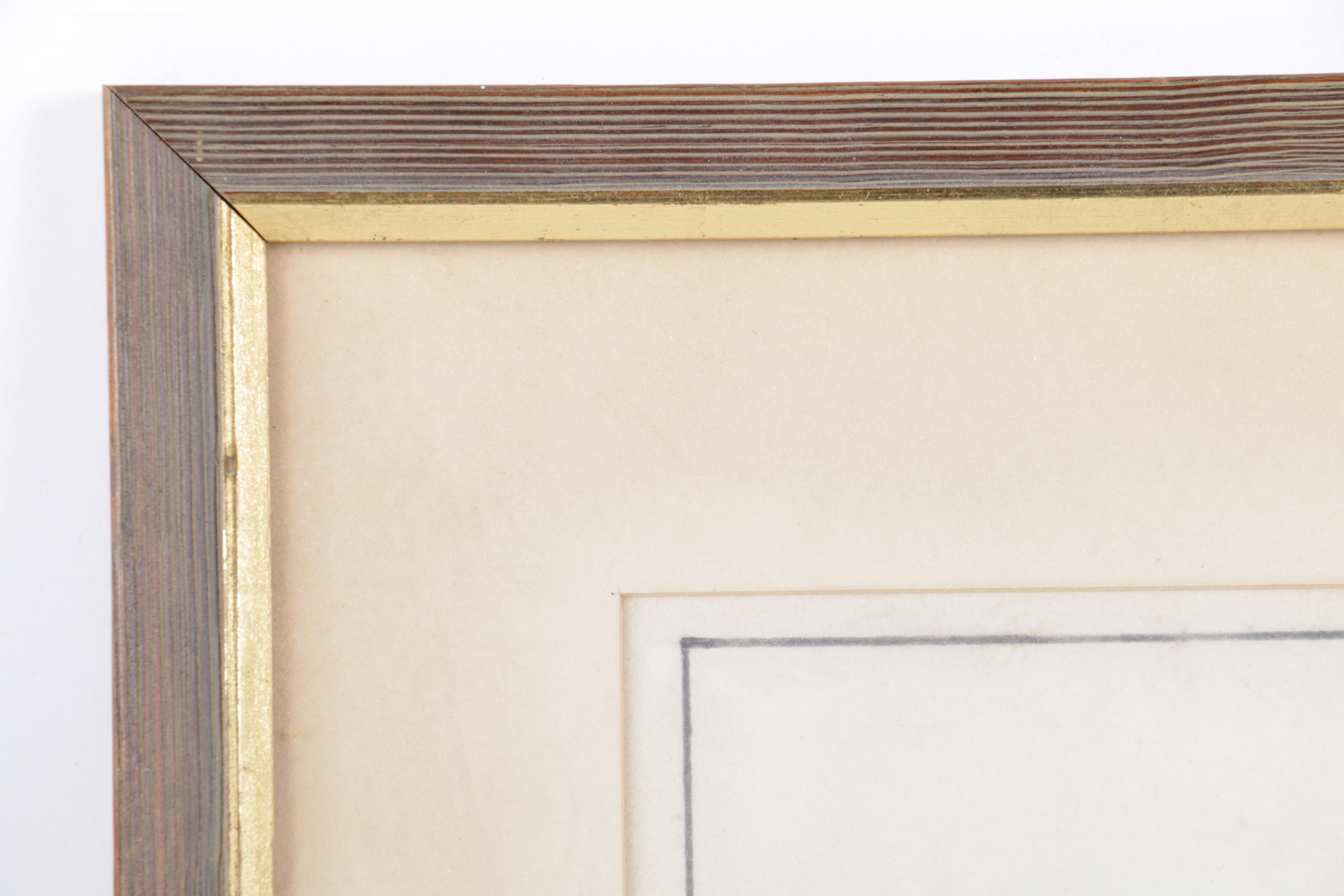 Graphite Drawing on Paper "The Wetterhorn"