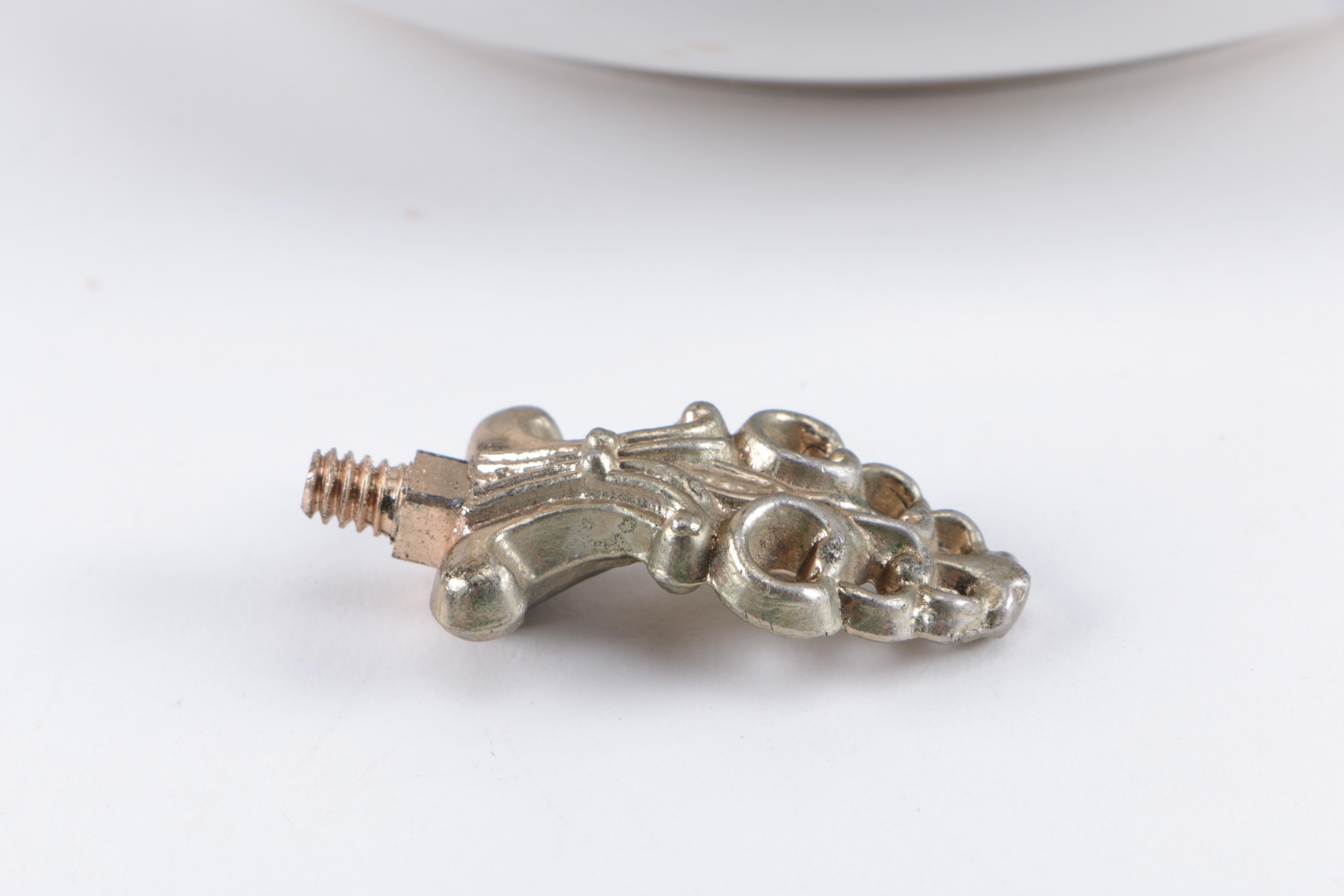 Assortment of Porcelain and Silver Plate Decor Including Barbour Silver