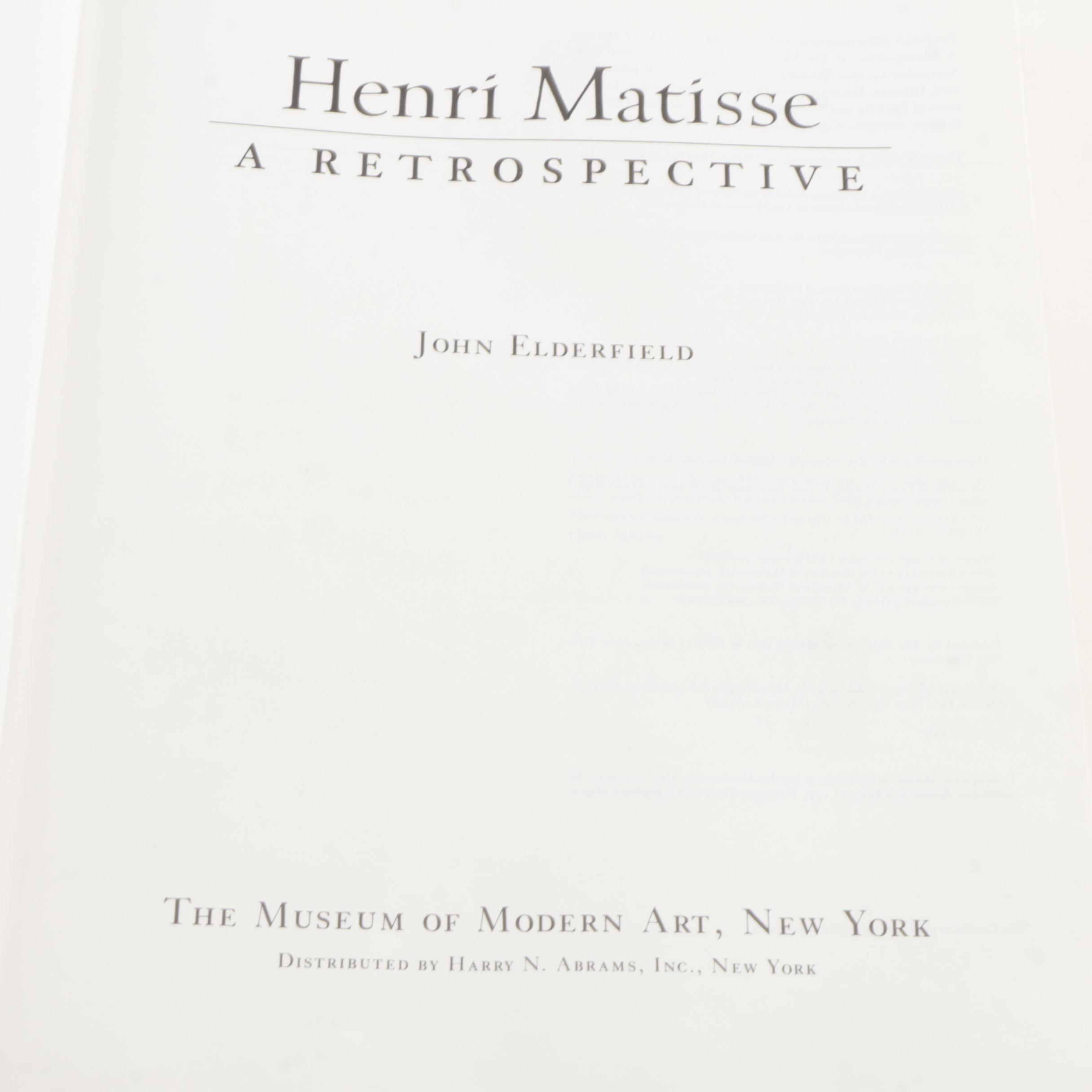 Contemporary Art Books Featuring Henri Matisse
