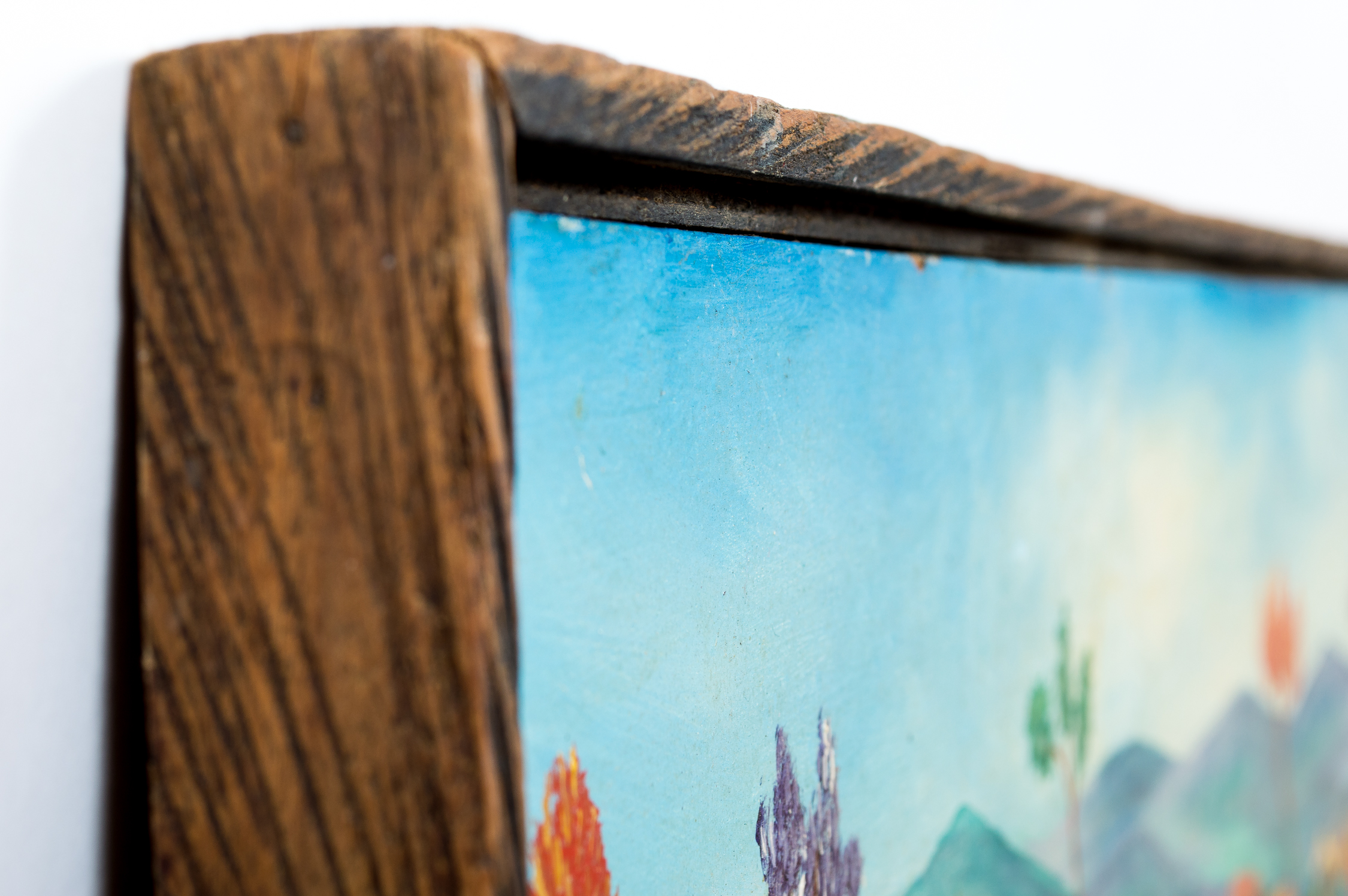 Guy Beauvais 1972 Acrylic Folk Art Painting "Haitian Marketplace"