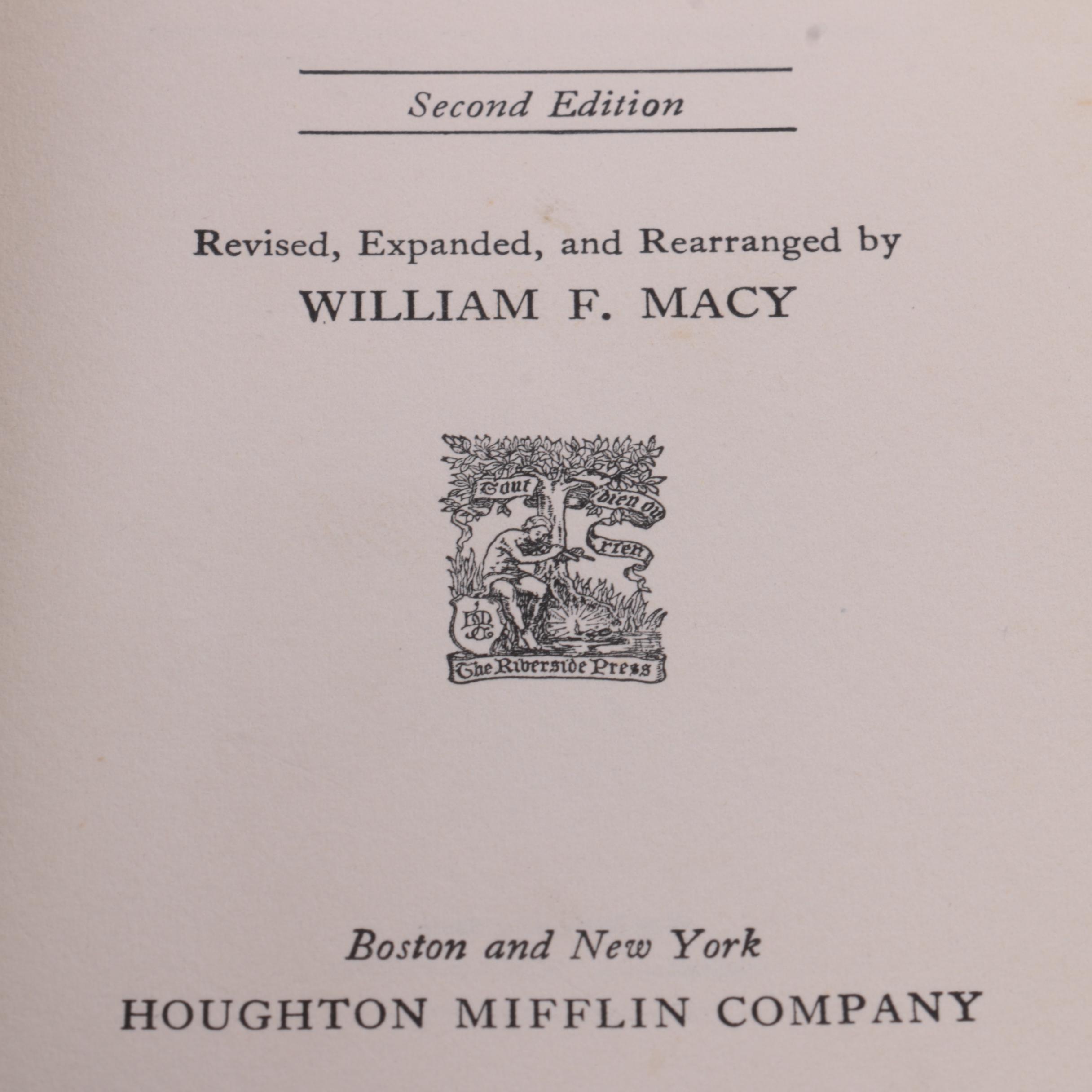 "The Nantucket Scrap Basket" and "The Story of Old Nantucket" by William F. Macy
