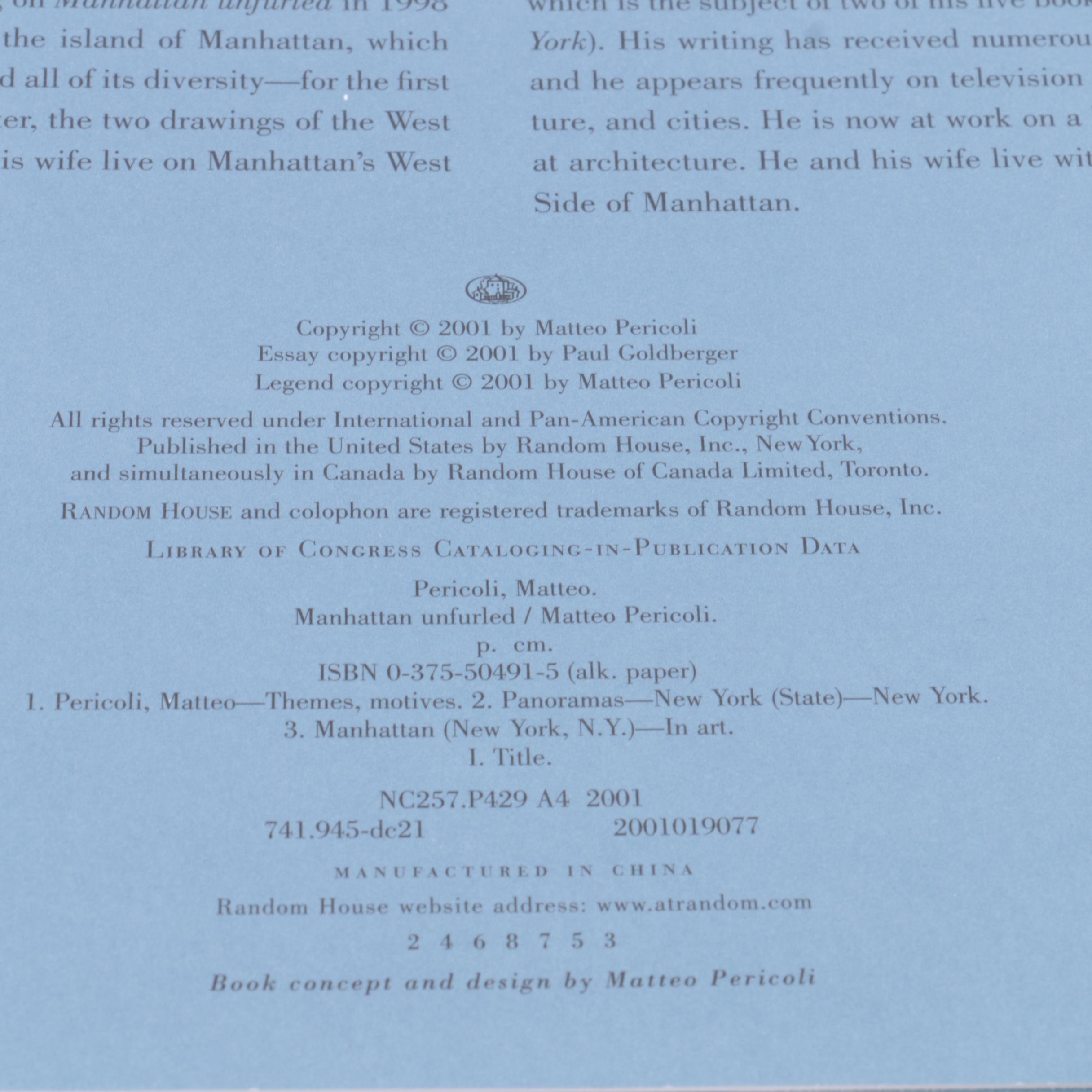 Books on Manhattan