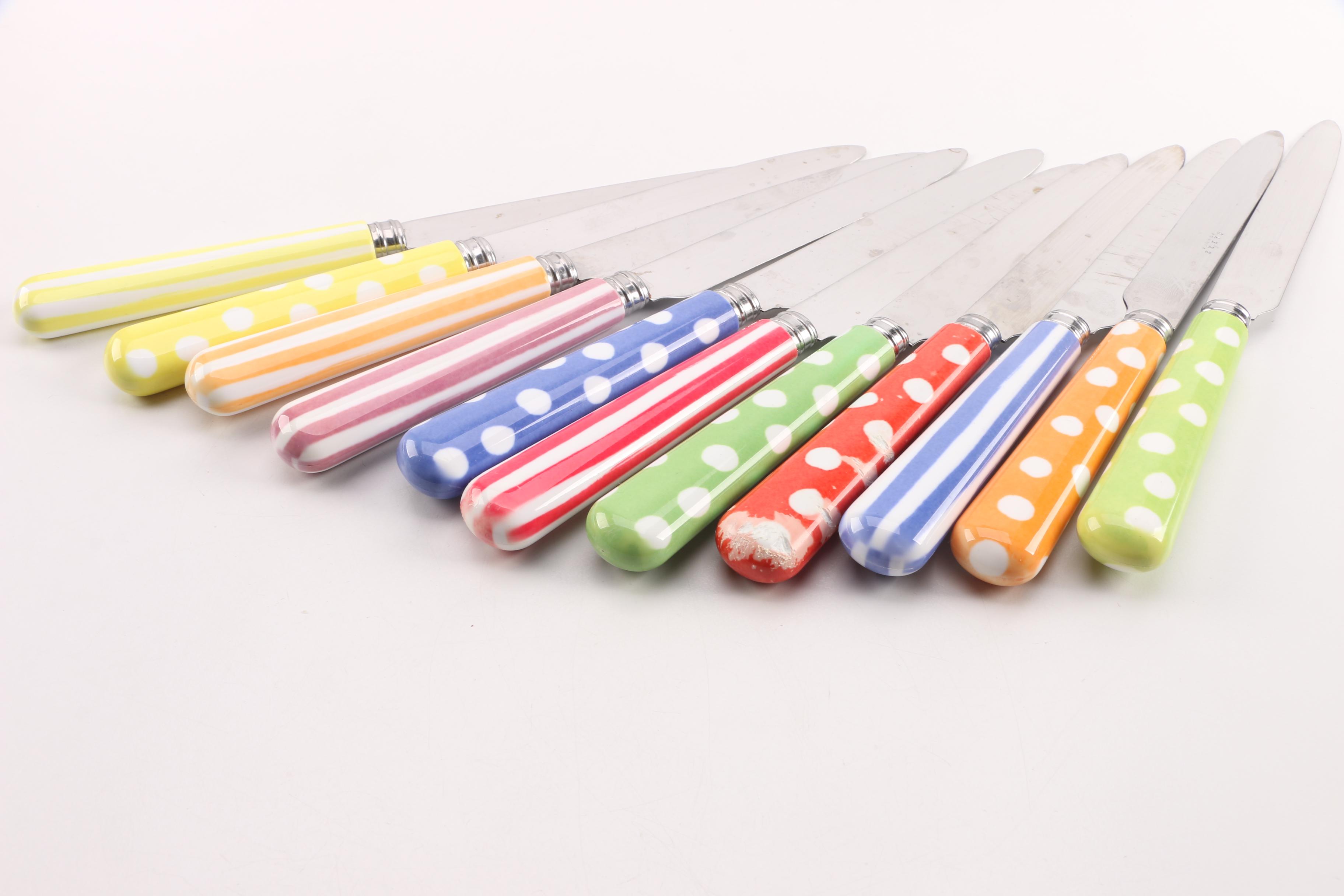 Sabre Flatware Set with Vibrantly Colored Handles