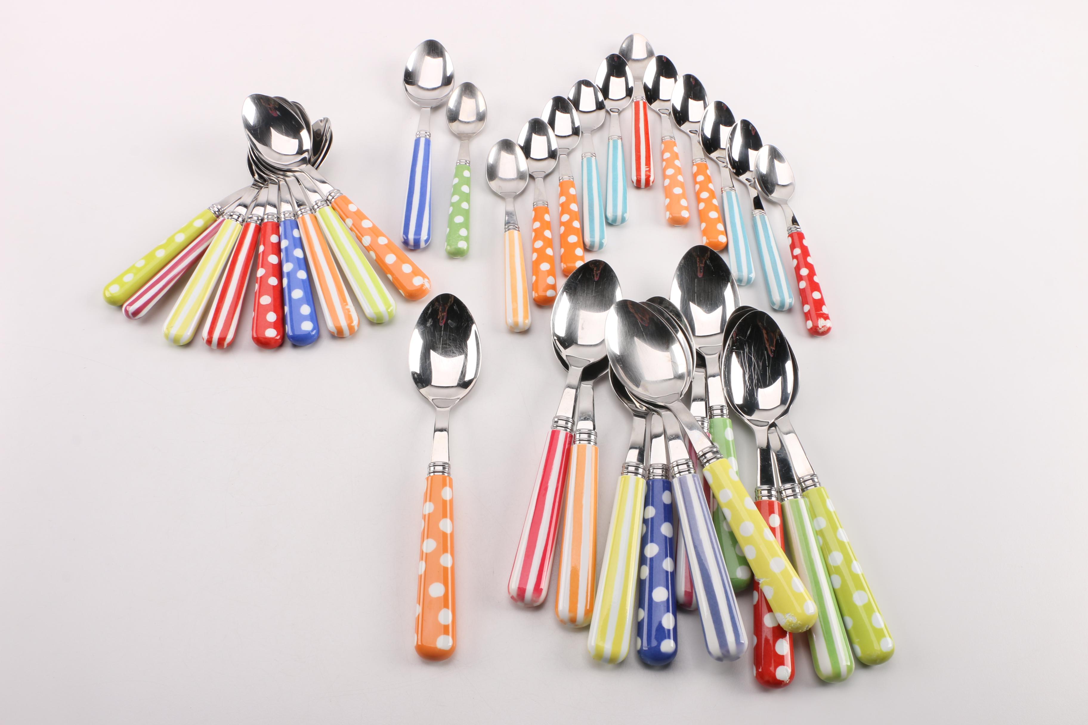 Sabre Flatware Set with Vibrantly Colored Handles