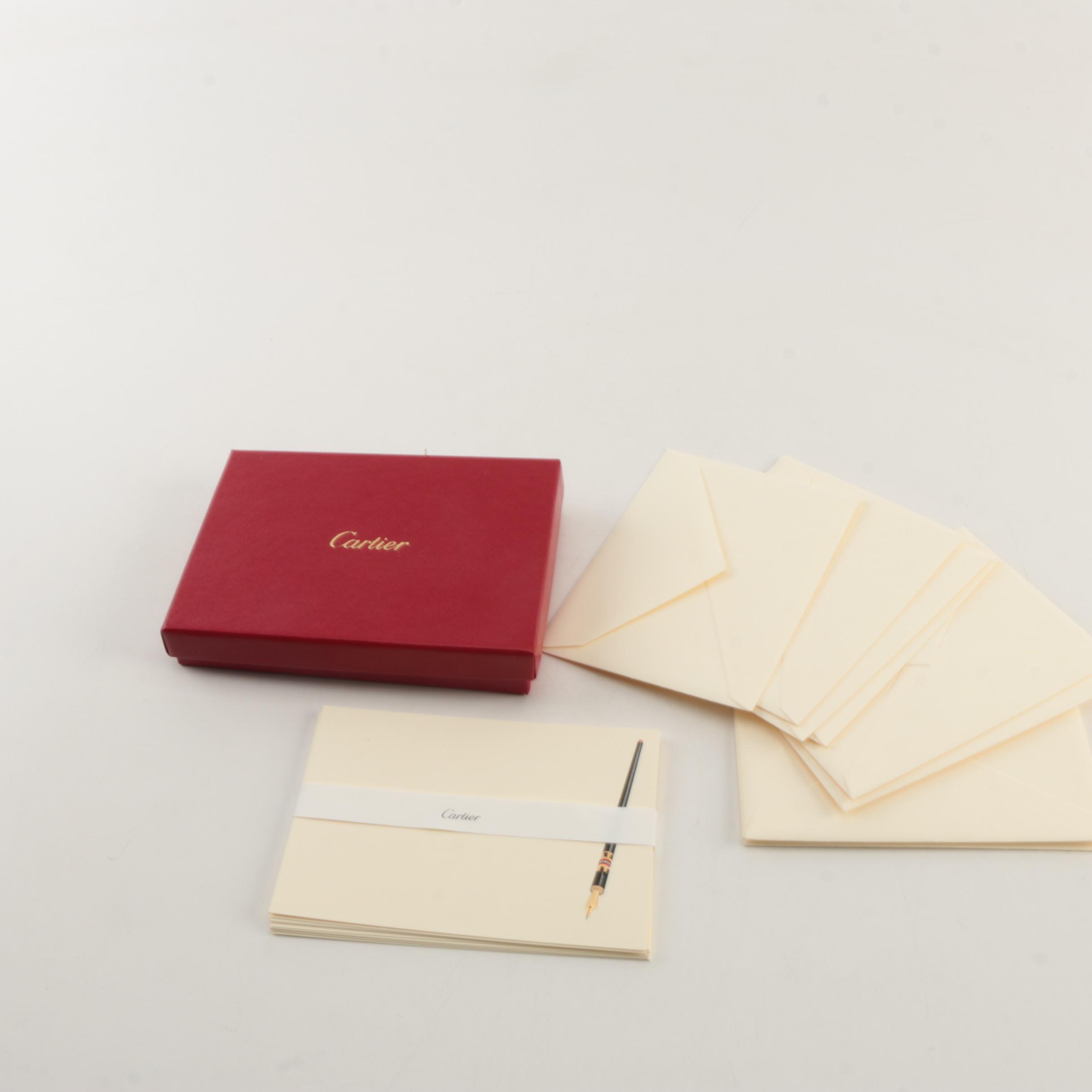 Cartier "Fountain Pen" Stationery