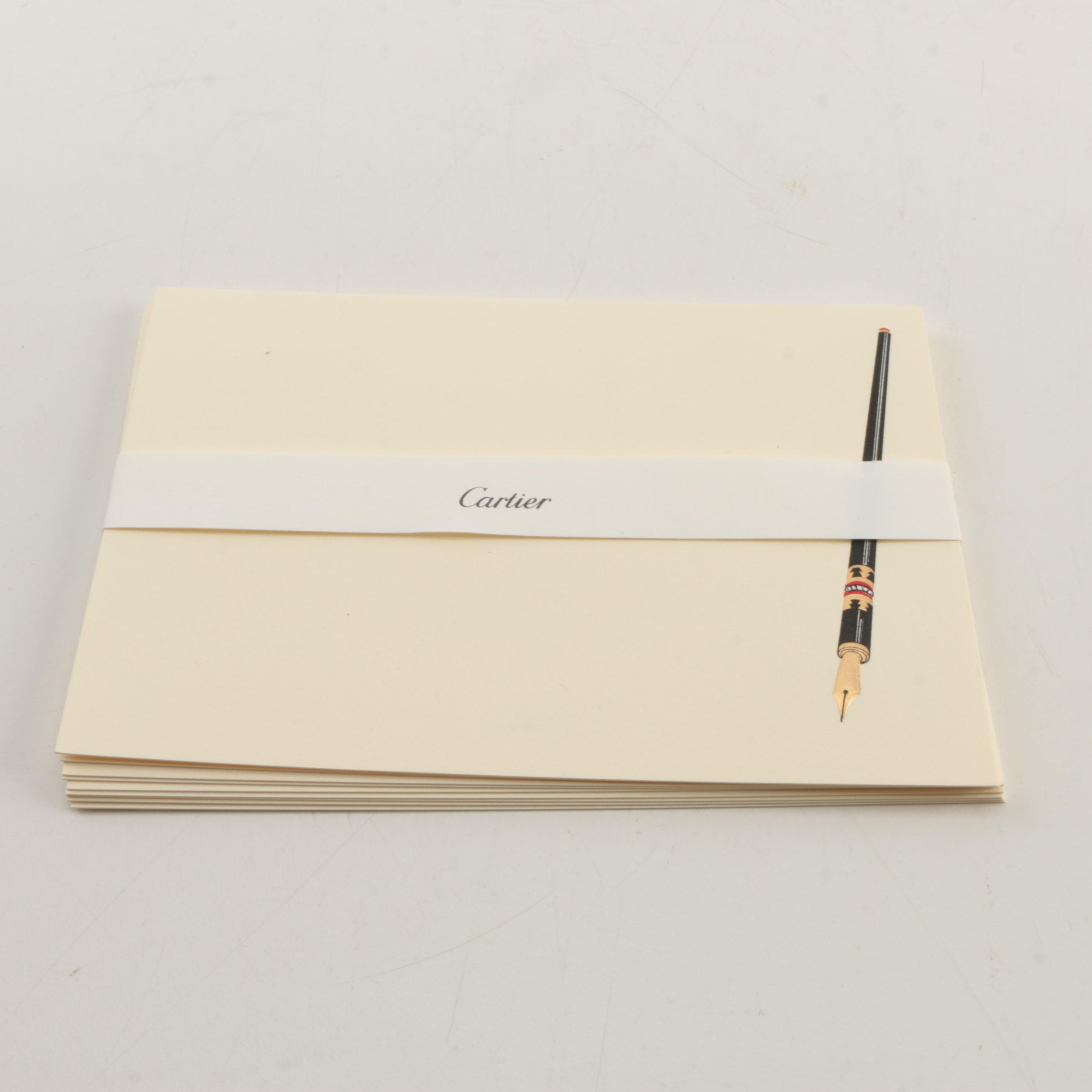 Cartier "Fountain Pen" Stationery