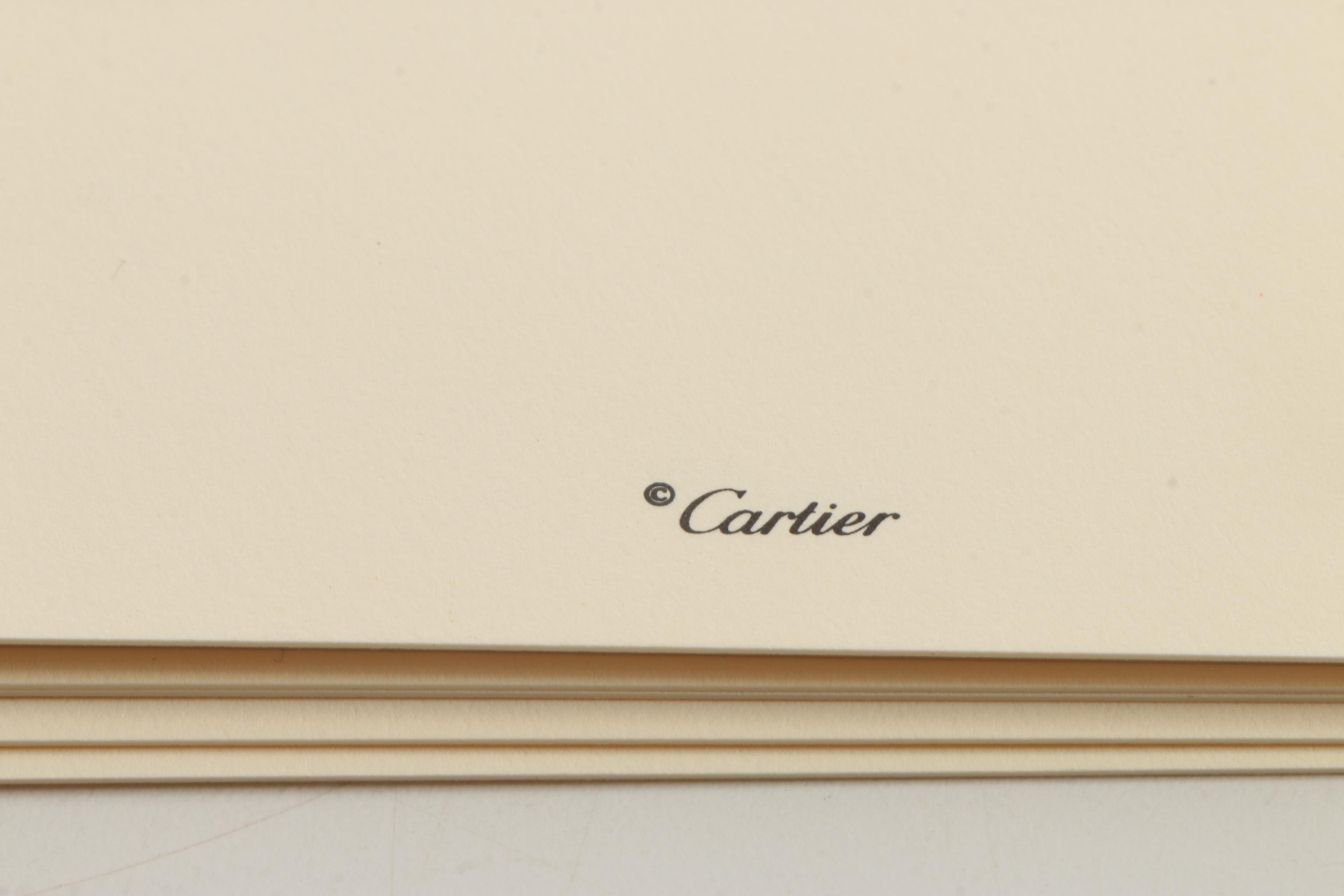 Cartier "Fountain Pen" Stationery