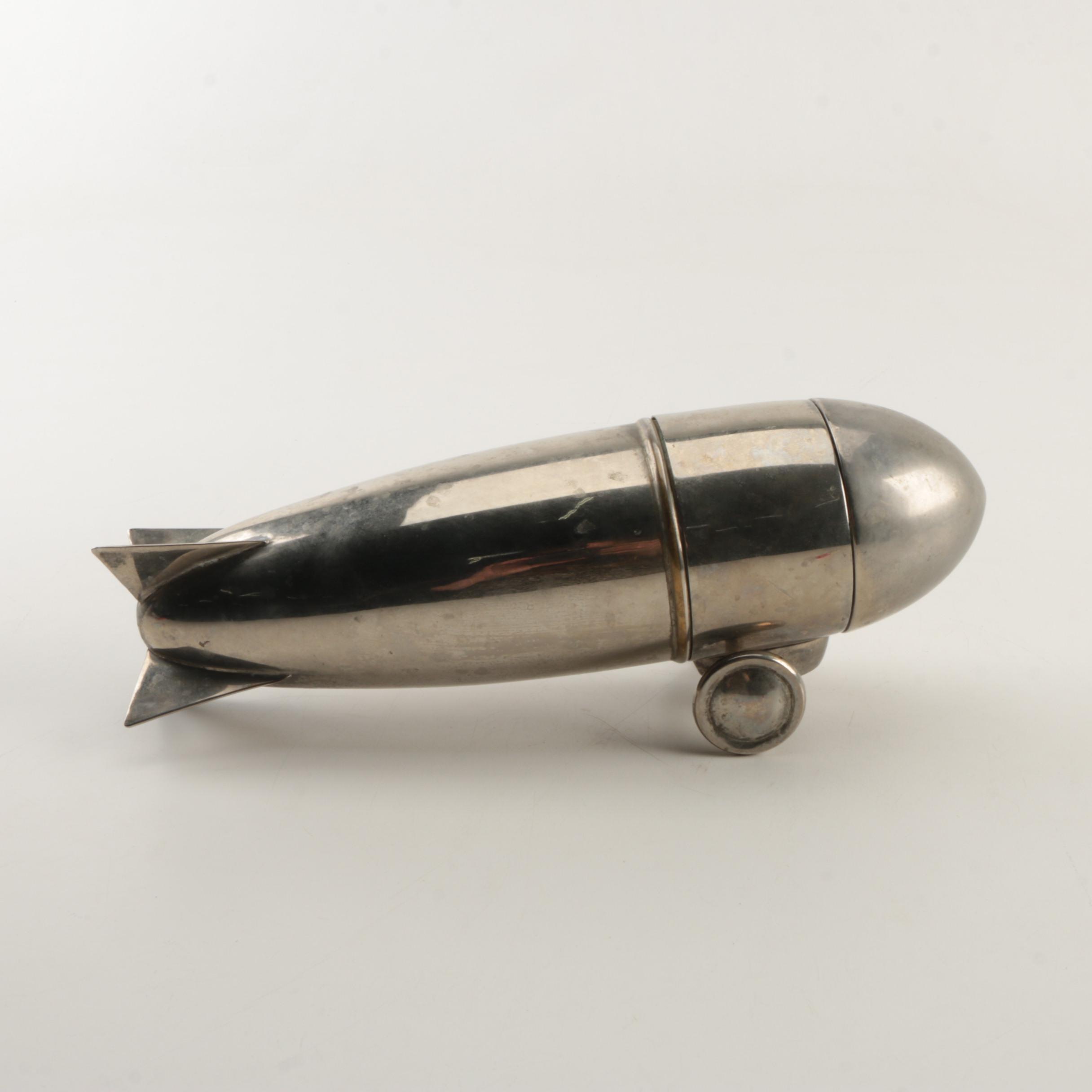 Zeppelin Airship Metal Cocktail Shaker