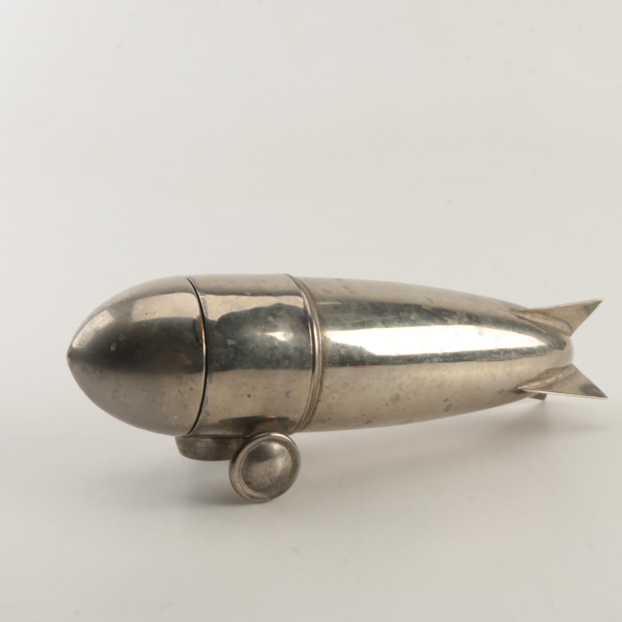 Zeppelin Airship Metal Cocktail Shaker