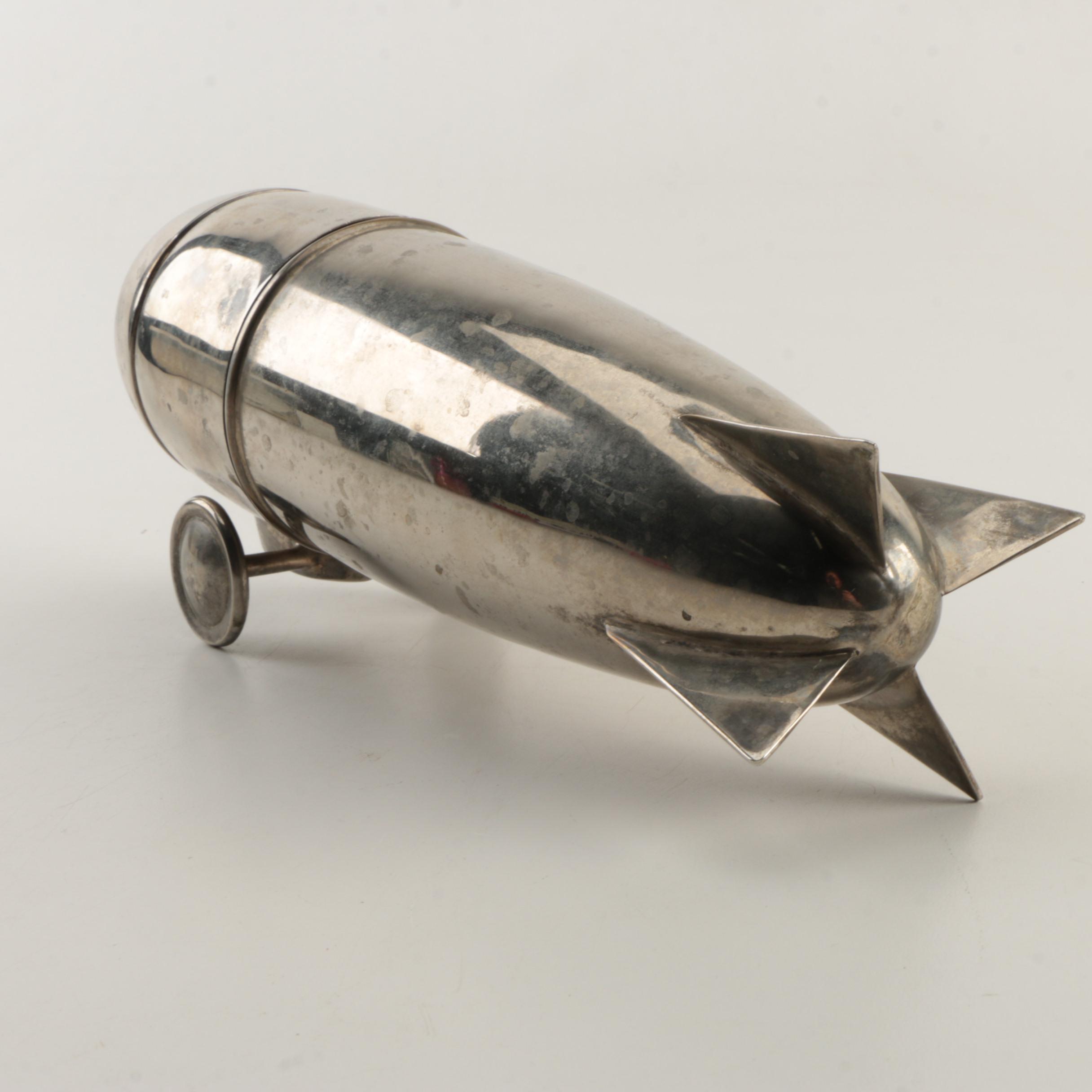 Zeppelin Airship Metal Cocktail Shaker