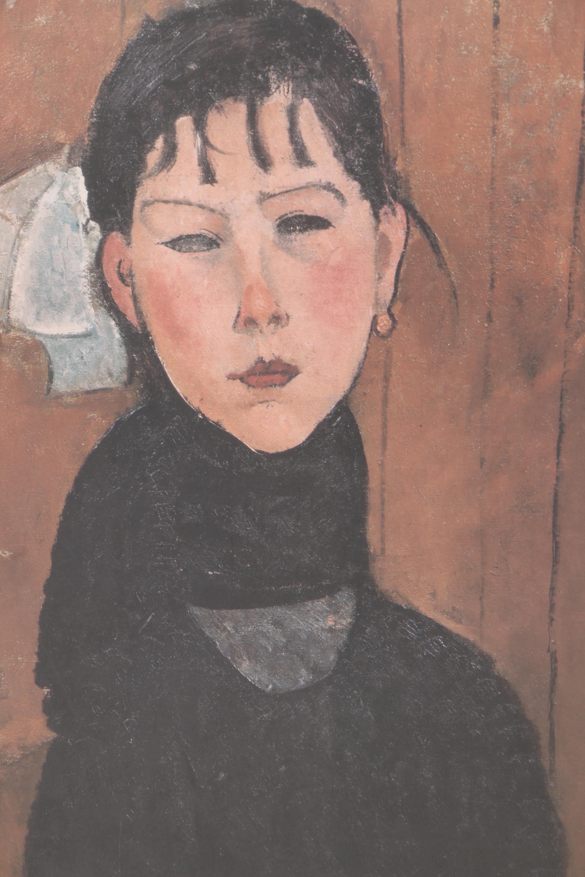 Offset Lithograph Poster after Modigliani "Marie, Daughter of the People"