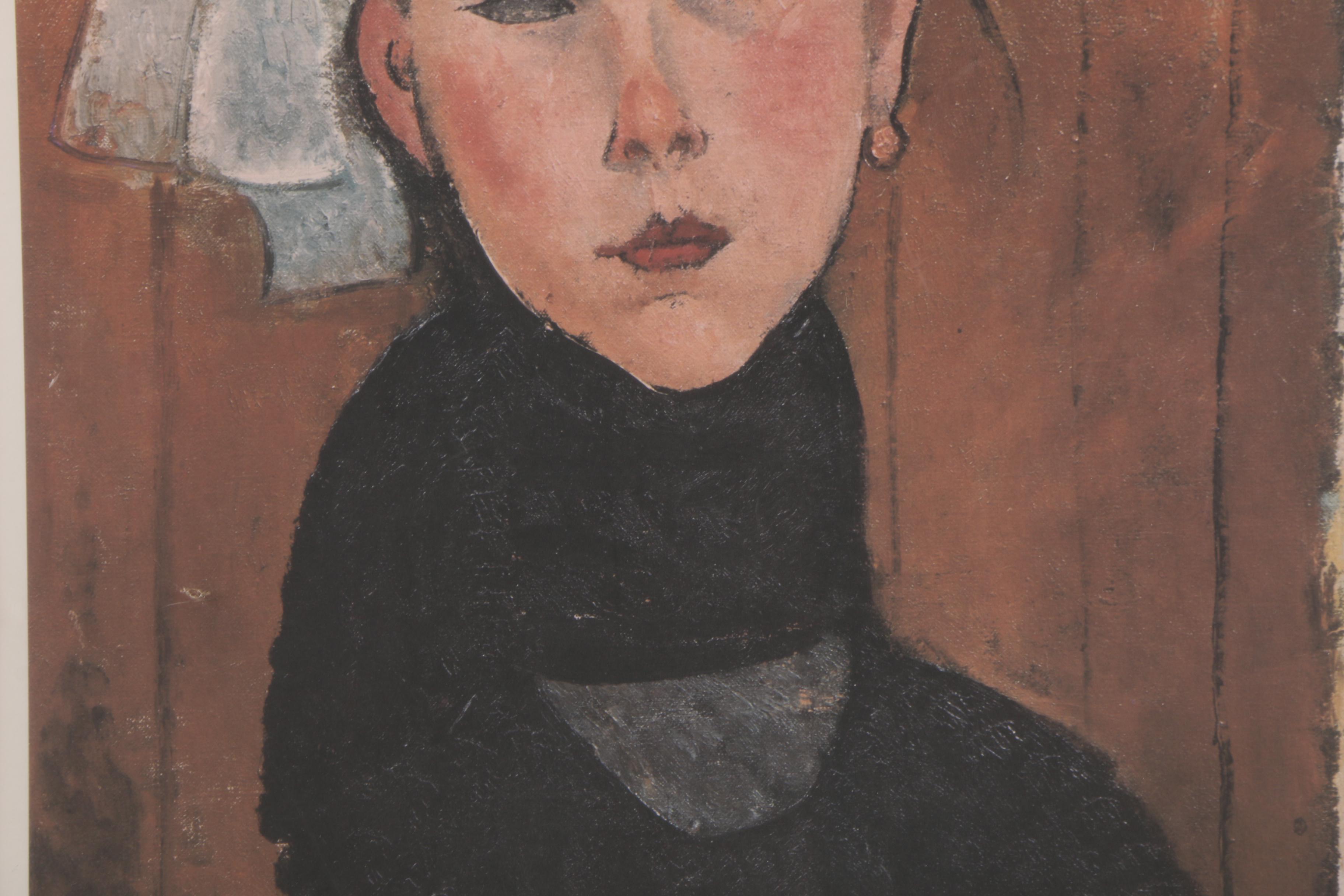 Offset Lithograph Poster after Modigliani "Marie, Daughter of the People"
