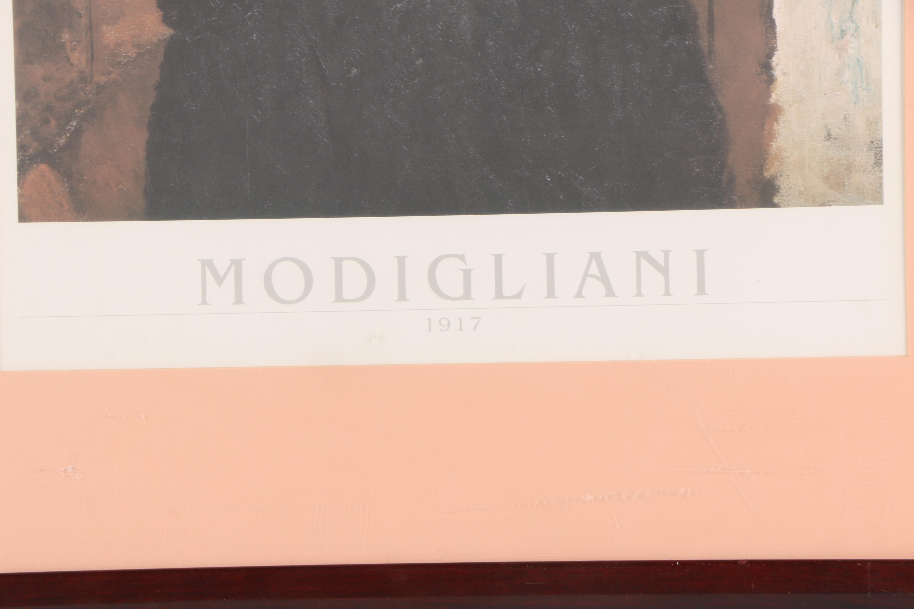 Offset Lithograph Poster after Modigliani "Marie, Daughter of the People"