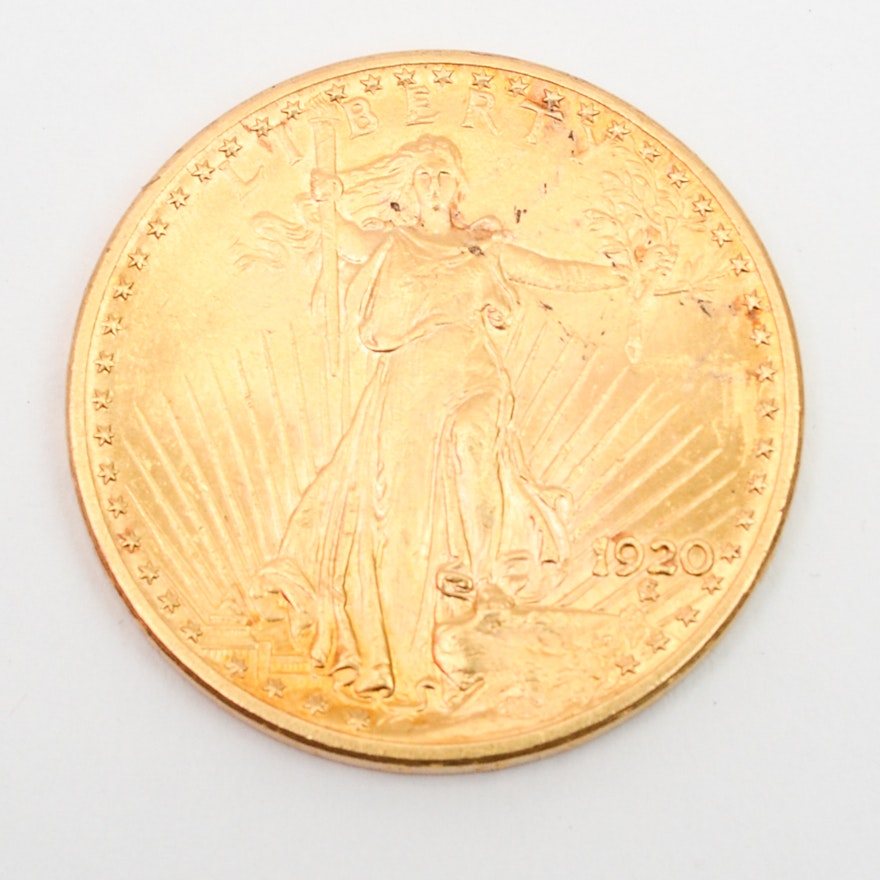 1920 Saint-Gaudens Double Eagle Gold Coin