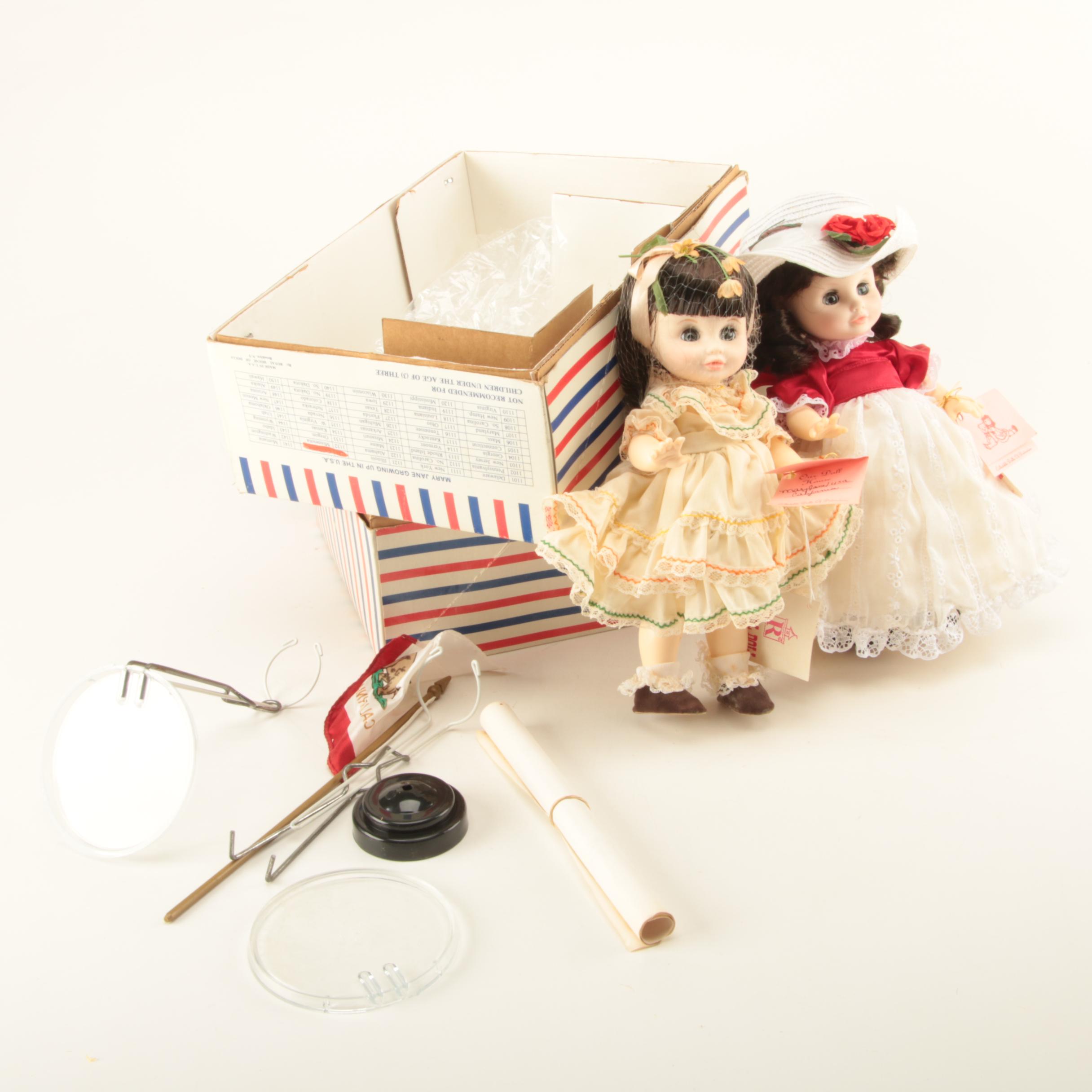 Royal House of Dolls "Mary Jane Growing up the USA" Series Dolls